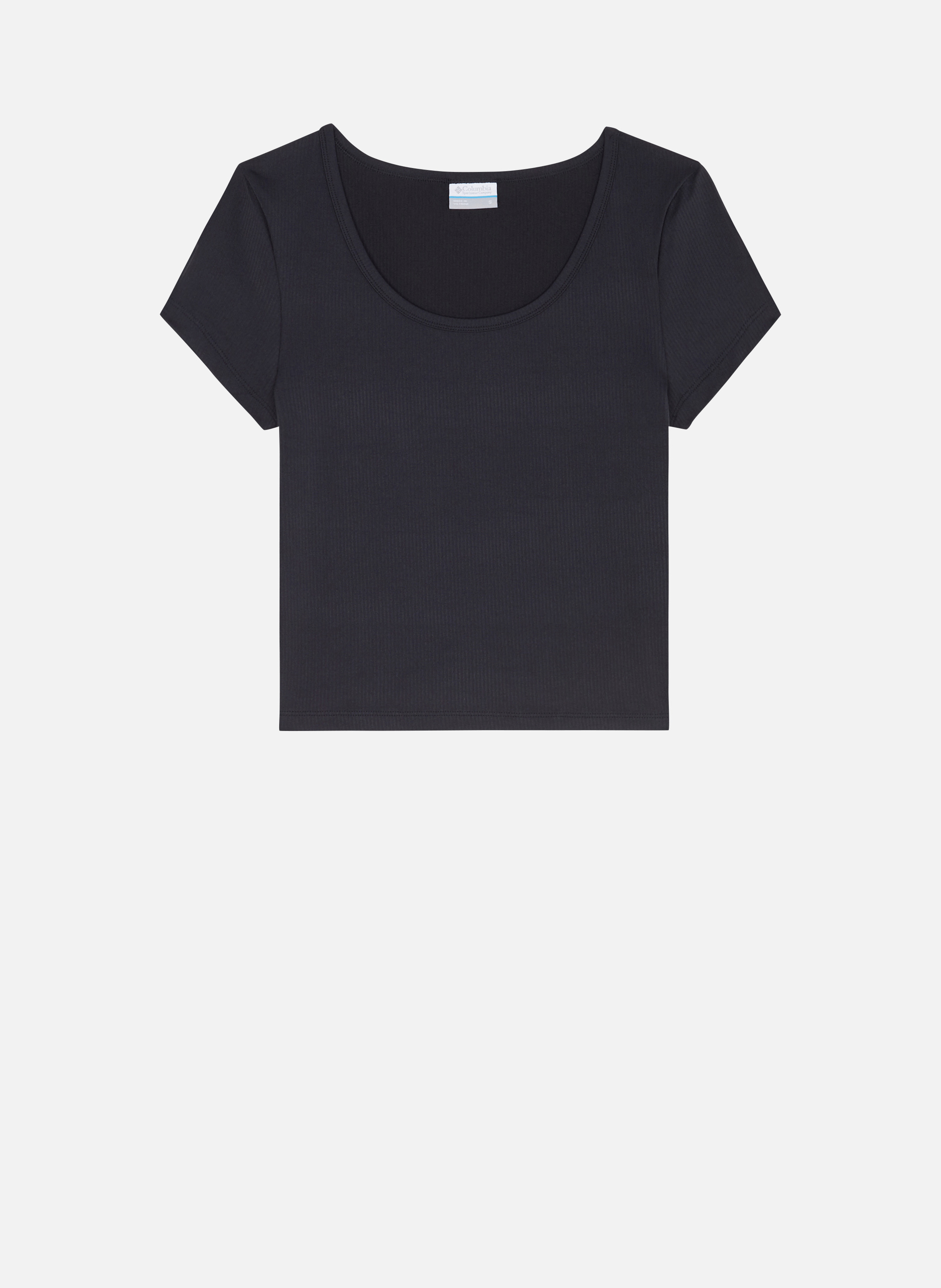 T-shirt pinetown canyon rib ss tee COLUMBIA Noir