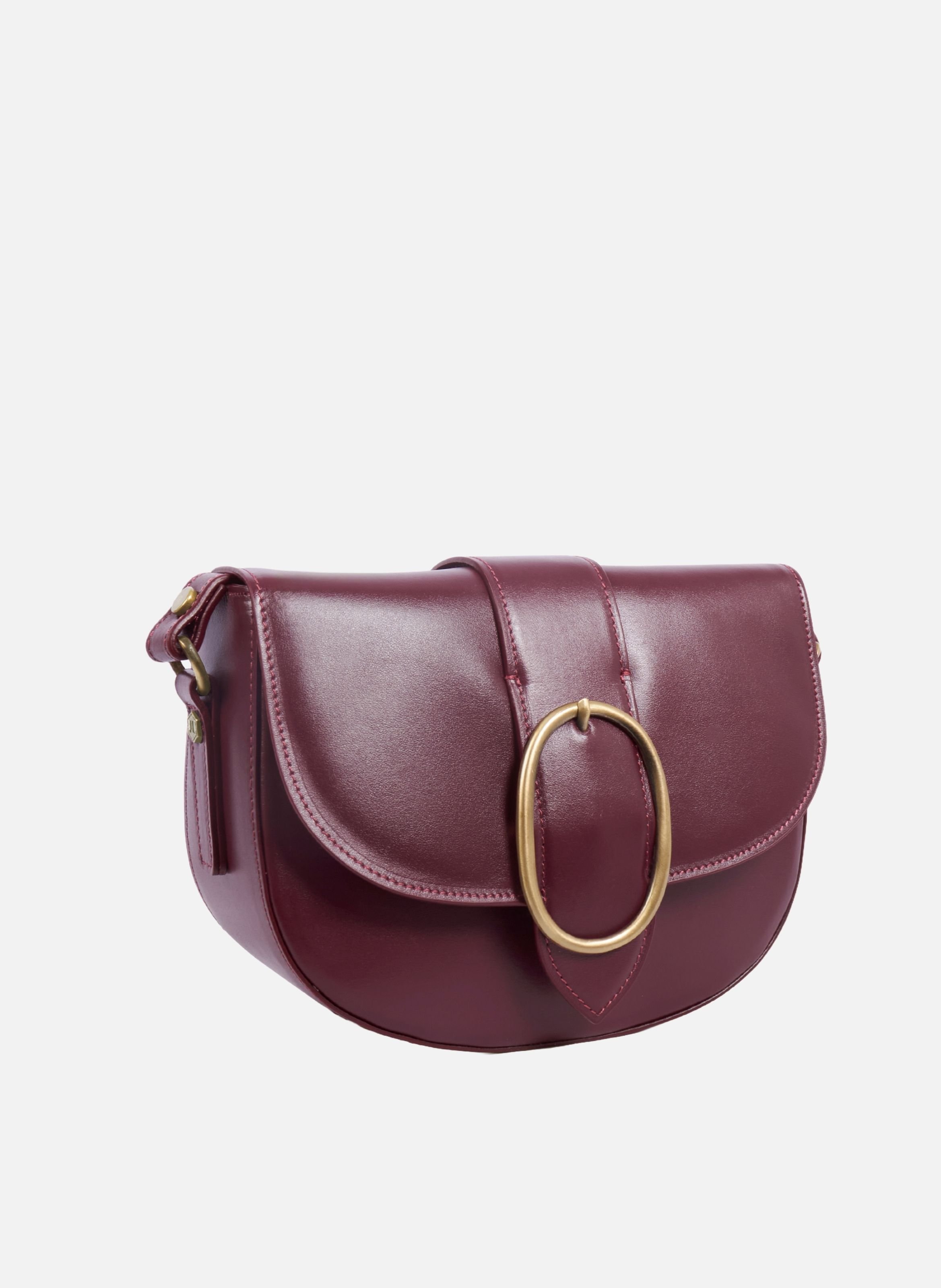 Leather buckle bag JULES & JENN Red