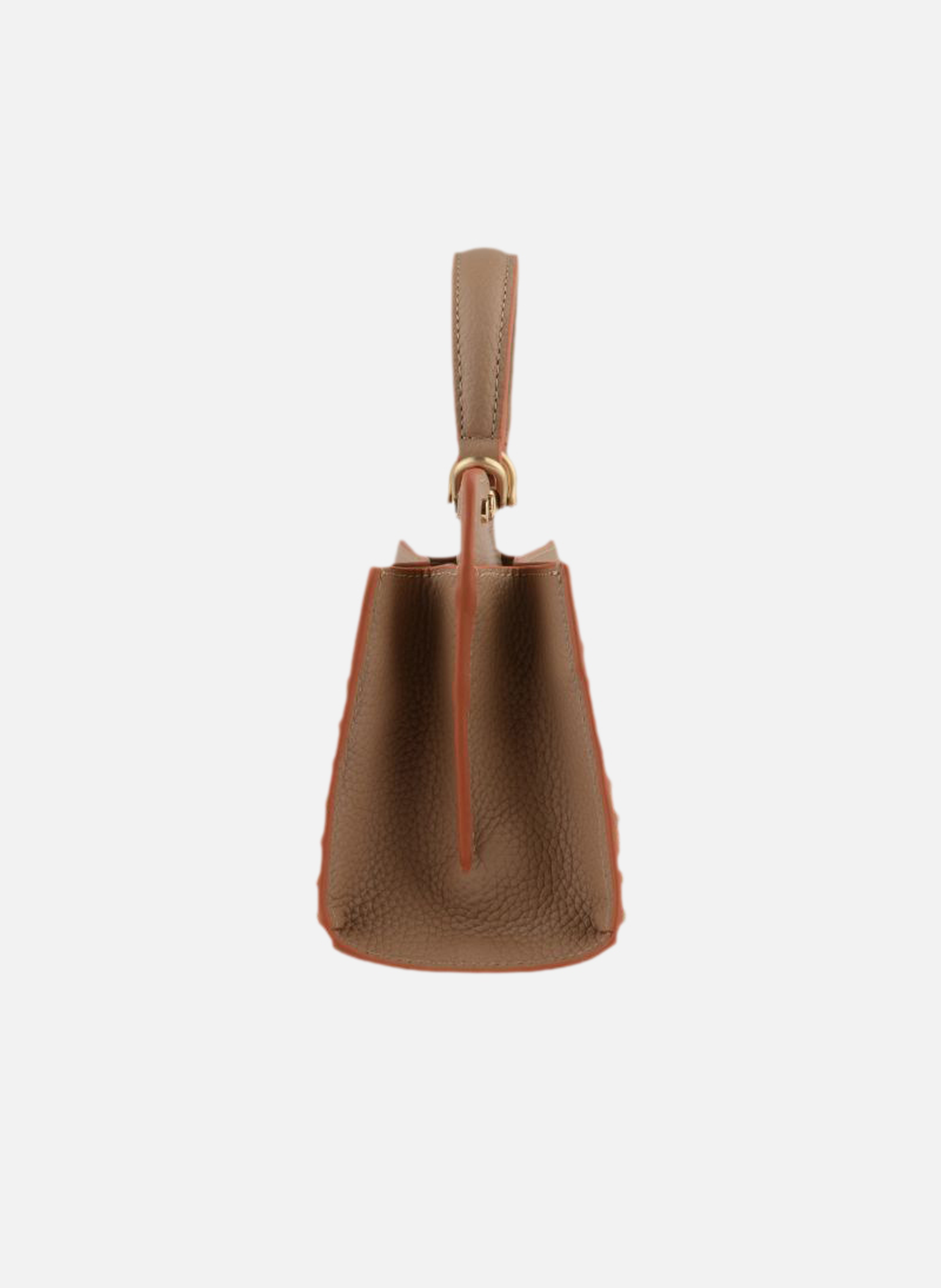 Trianon | sac à main micro en cuir de vachette POURCHET Orange