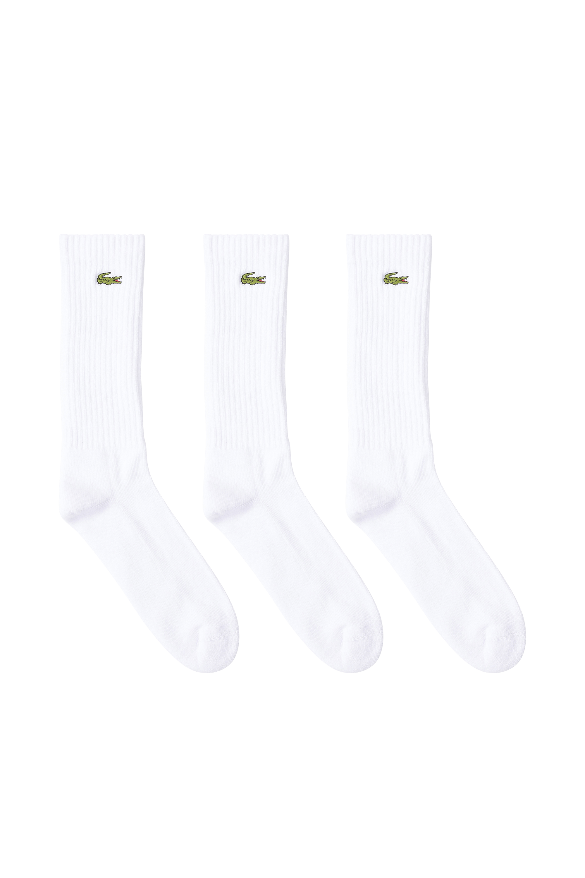 Lot de 3 paires de chaussettes LACOSTE Blanc