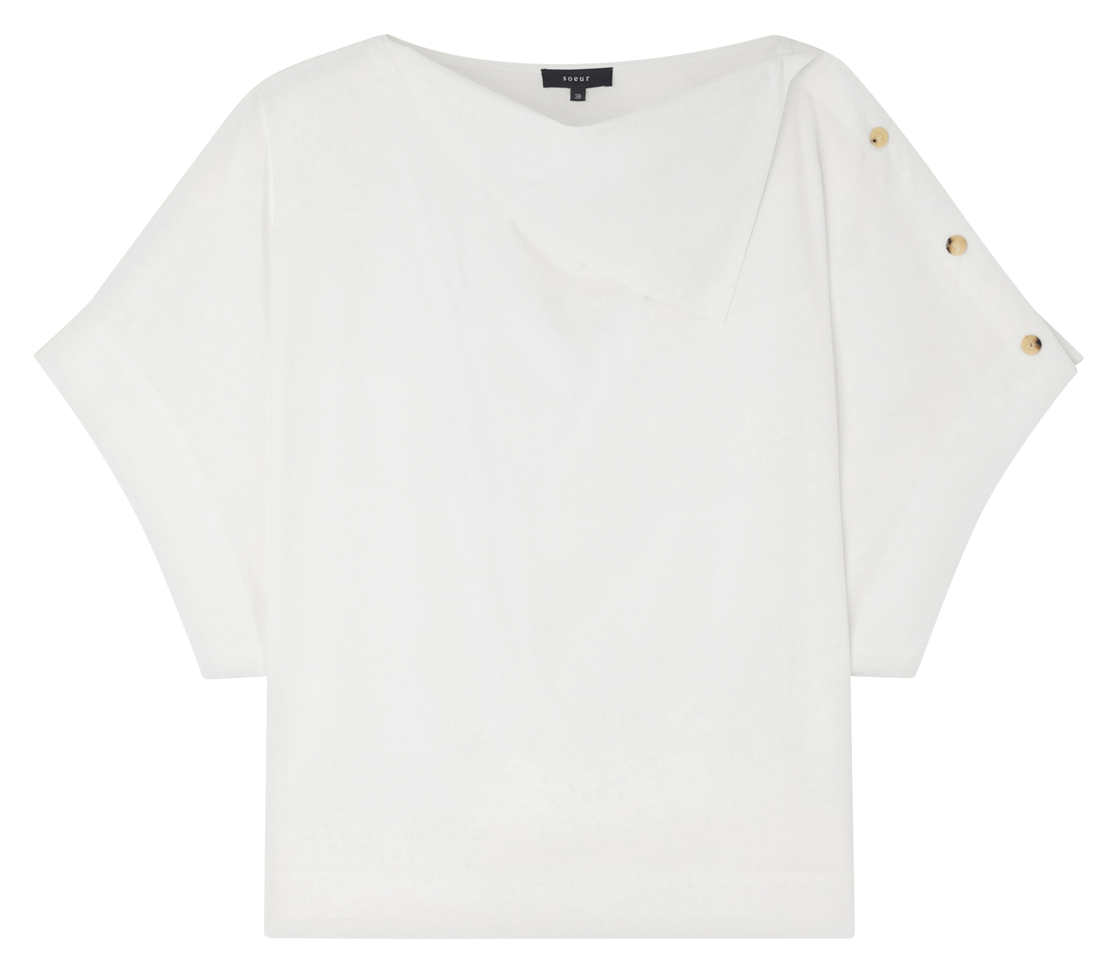 Top ample en coton bio issa SOEUR Blanc