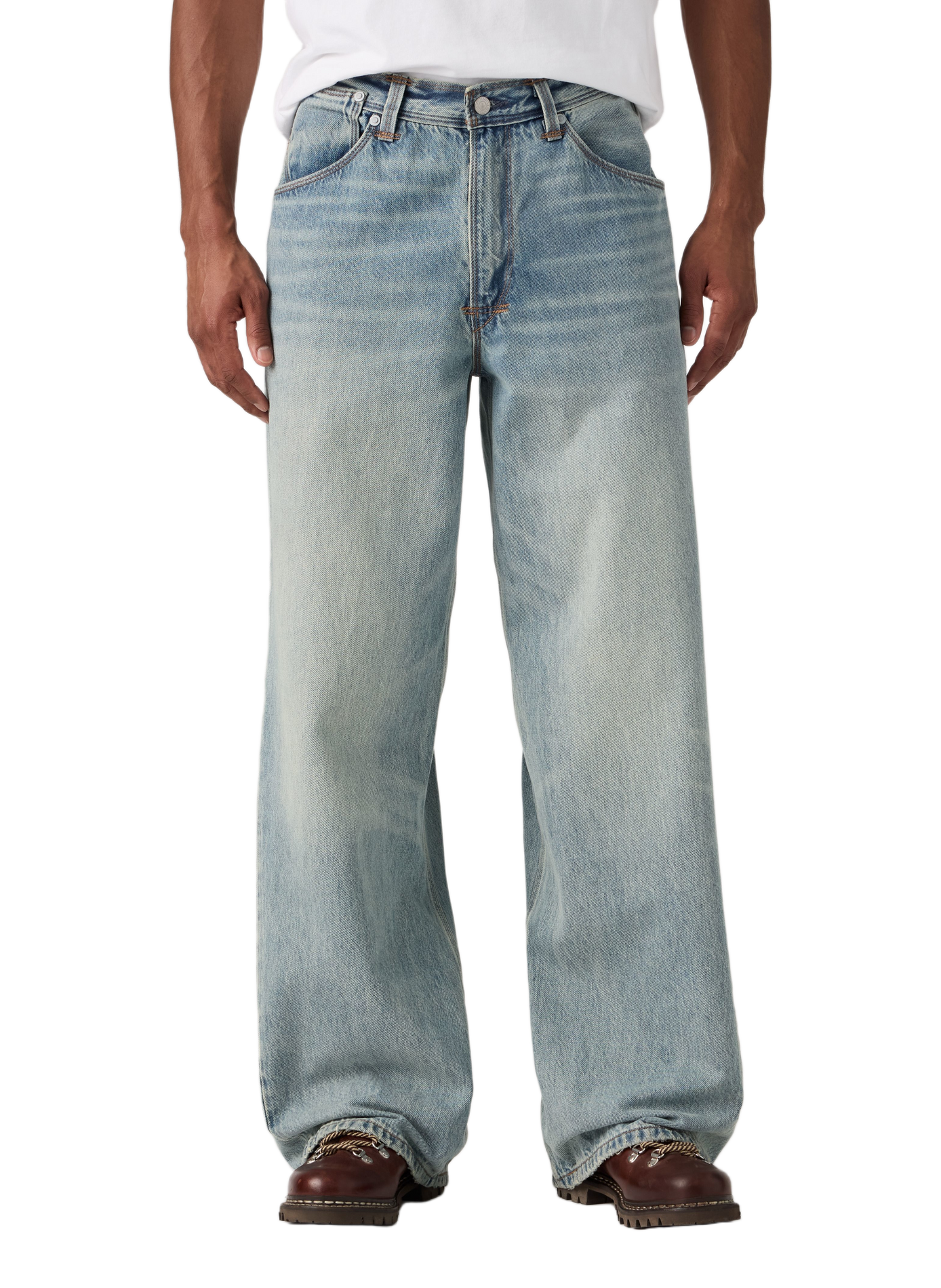Weite Baggy-Jeans aus Baumwolle LEVI'S Blau