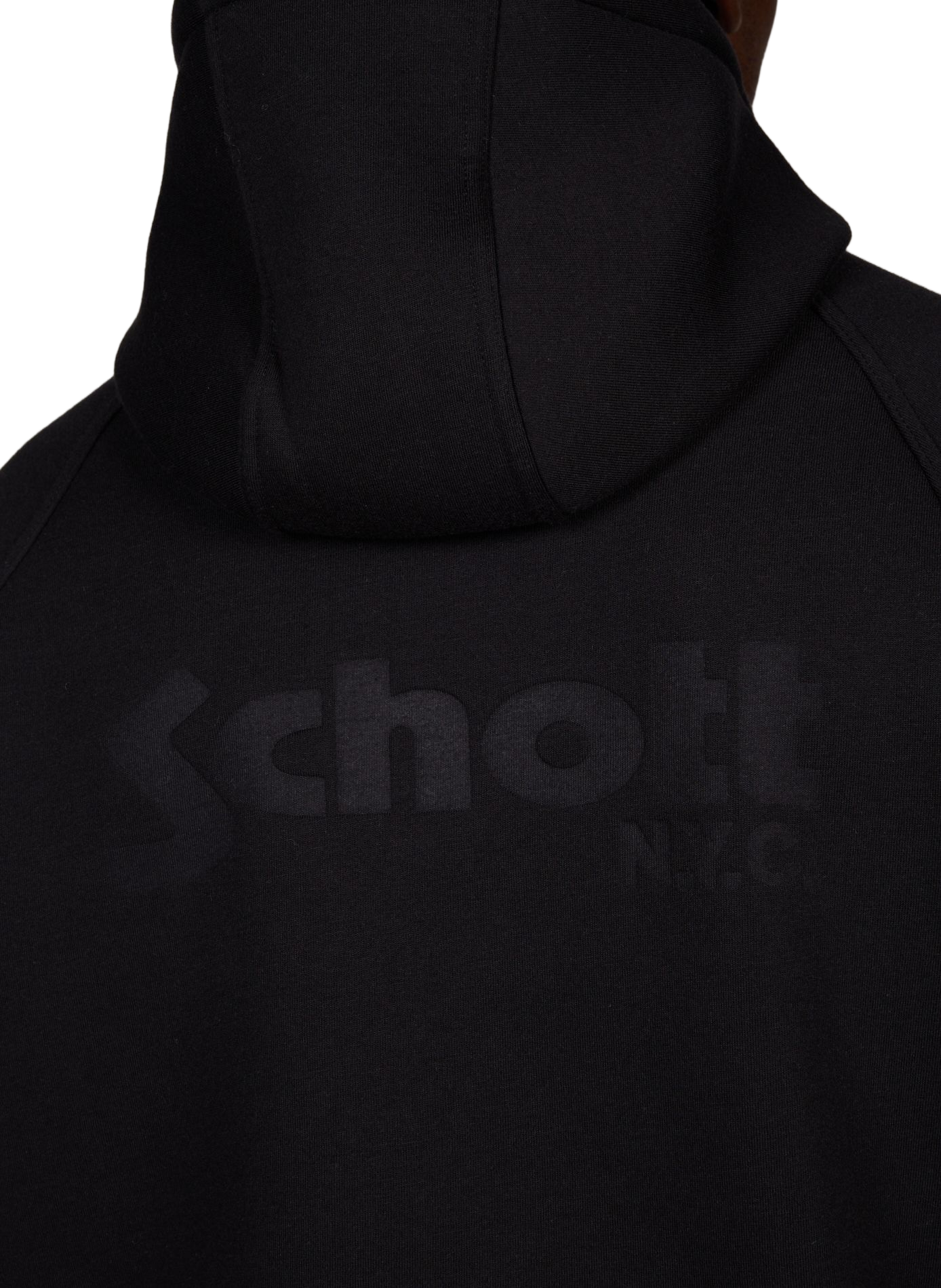 Sweat à capuche en coton mélangé  SCHOTT Noir
