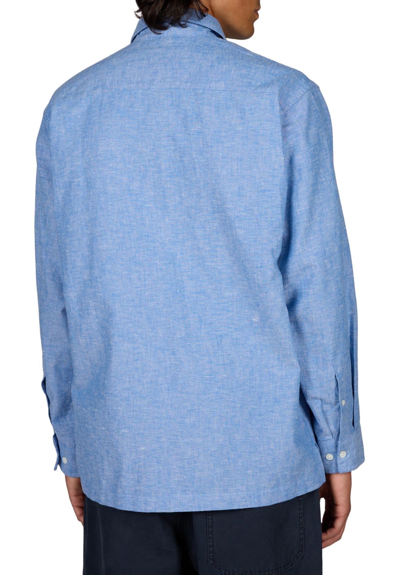Straight classic collar shirt in cotton BELLEROSE Blue