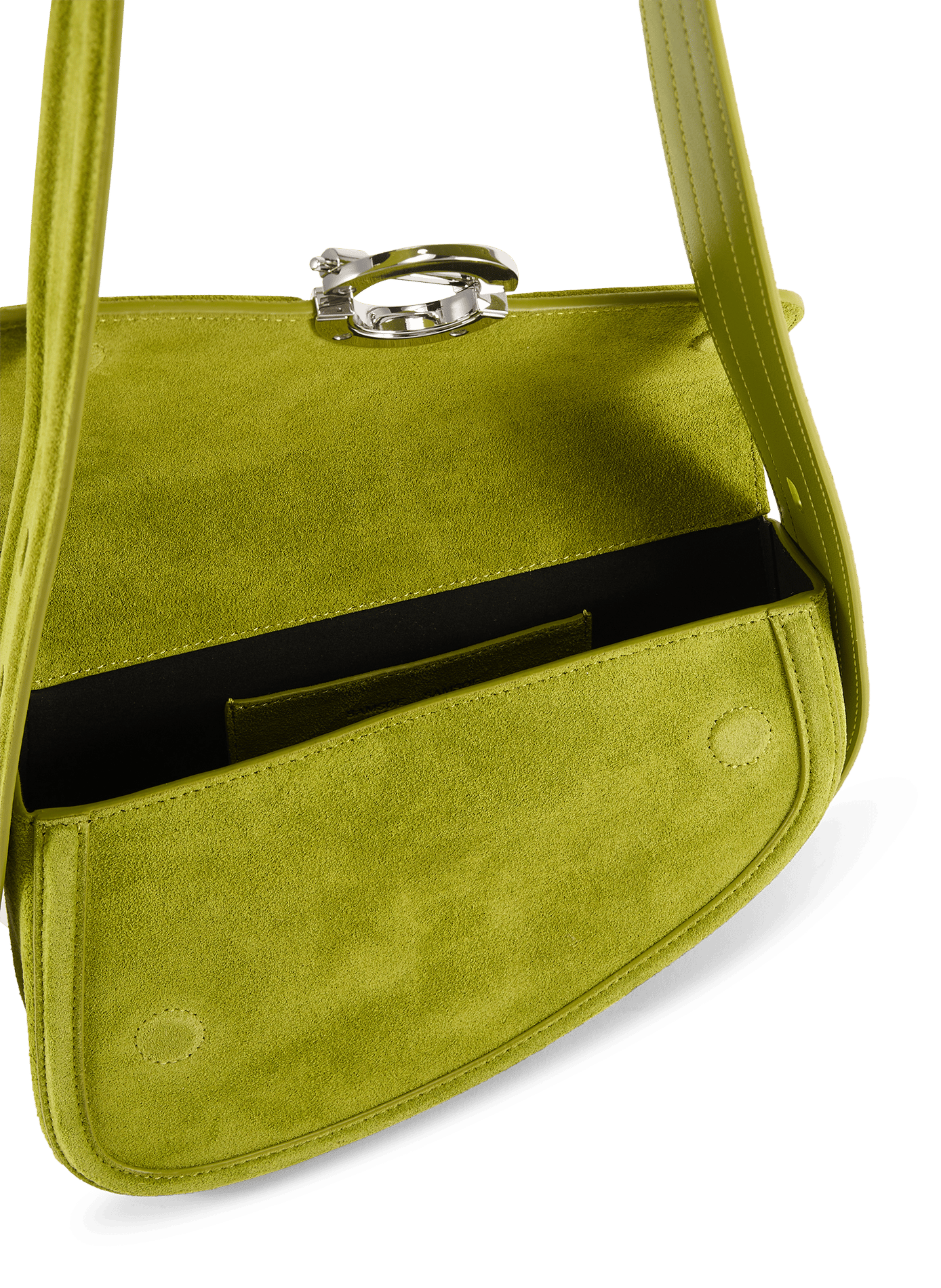 Schultertasche aus Leder SAMSOE SAMSOE Grun