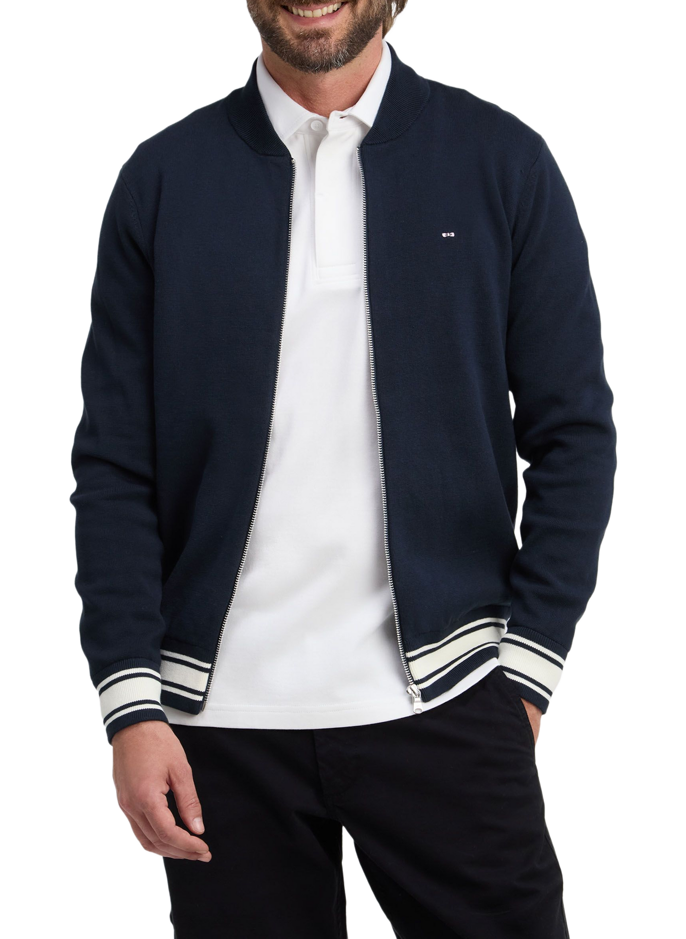Cardigan en coton EDEN PARK Blau