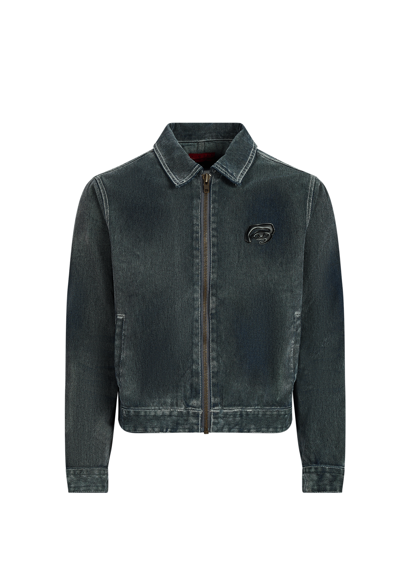 Straight cotton denim jacket KIDSUPER Grey