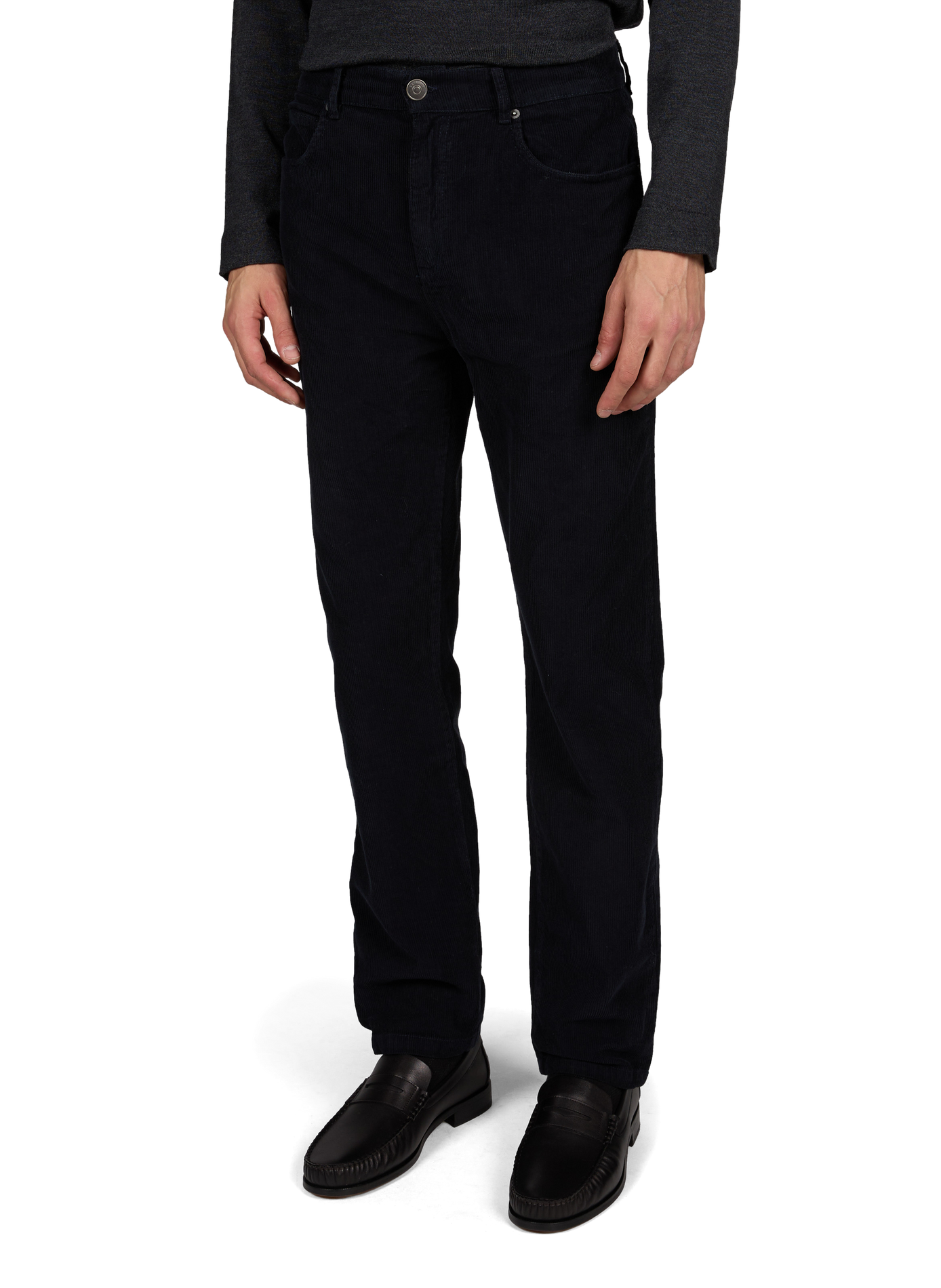 Straight corduroy trousers | Blue LAFAURIE Men