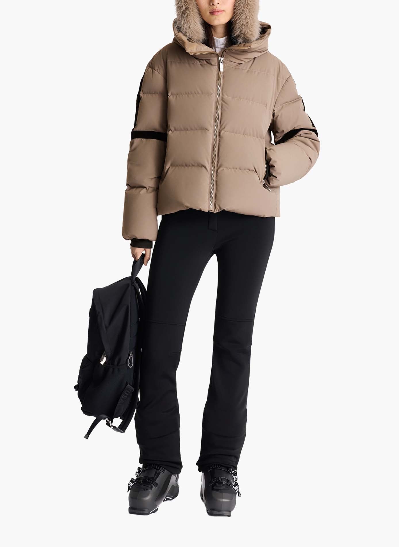 Doudoune barsy col capuche coupe oversize FUSALP Beige
