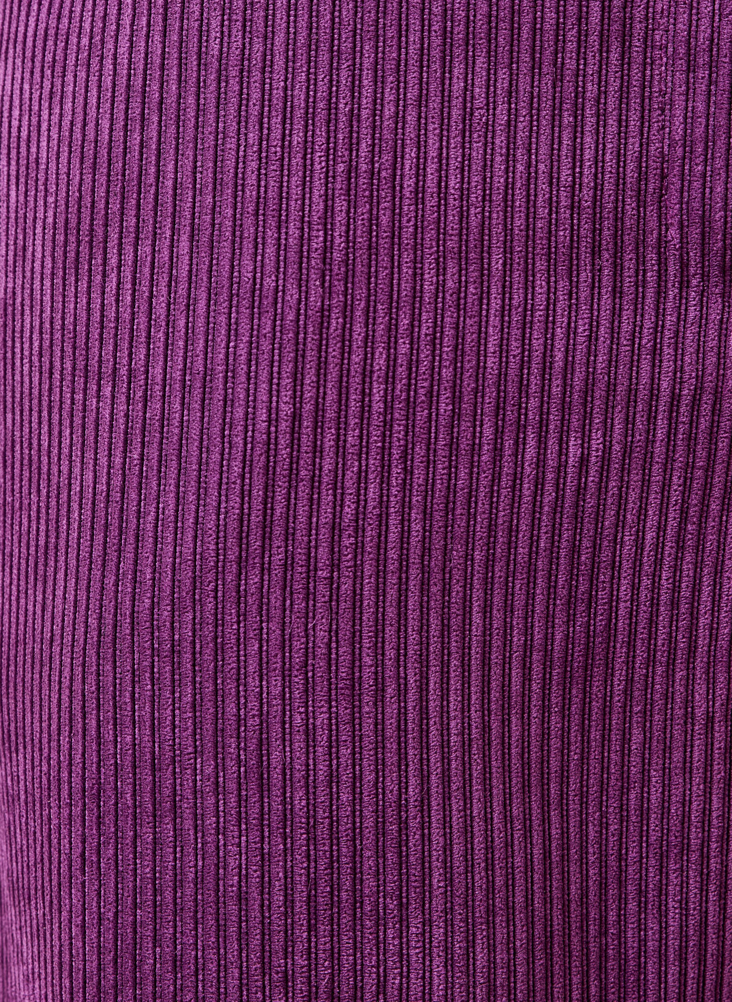 Cropped ribfluwelen broek LA FEE MARABOUTEE Paars