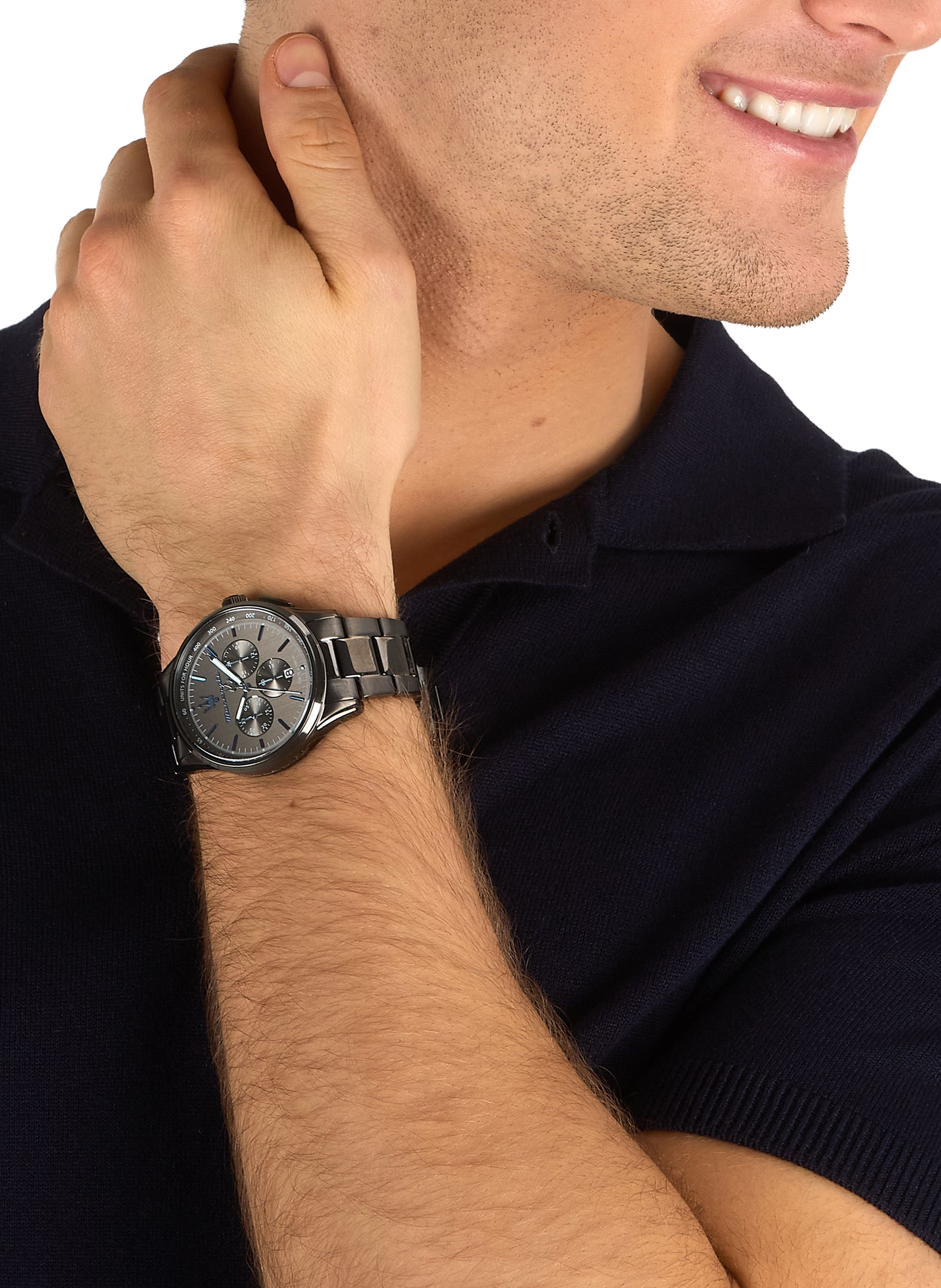Montre quartz en acier inoxydable MASERATI Gris