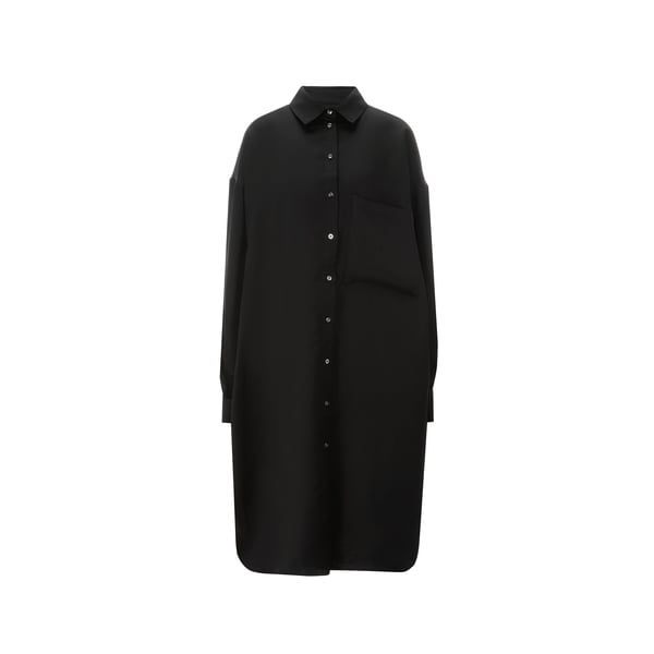 Robe oversize en lin satiné mélangé