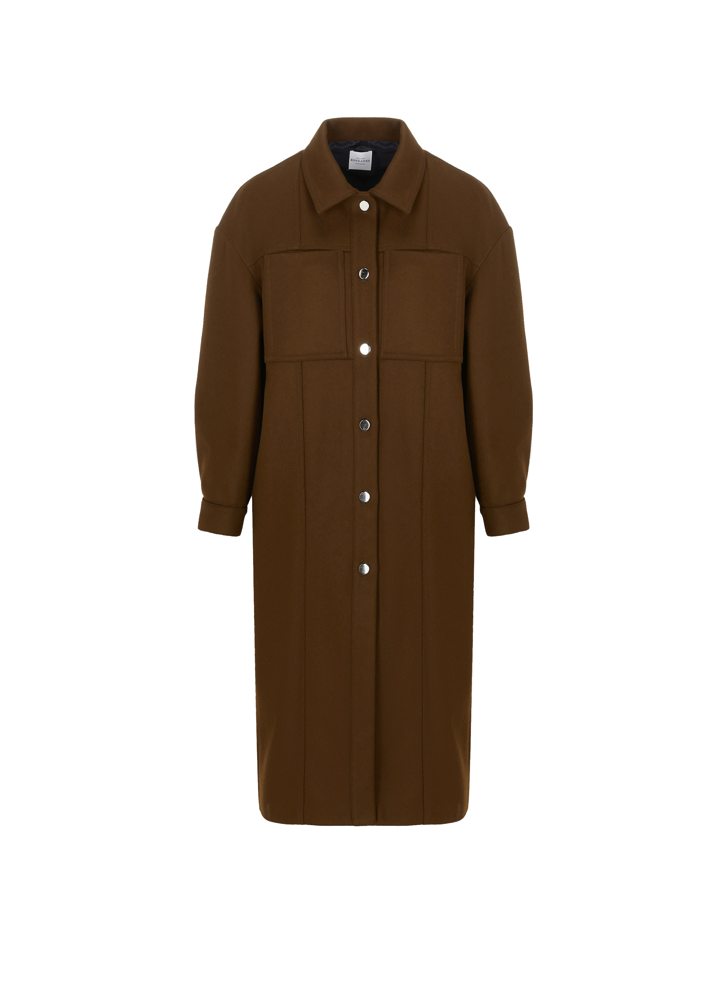 Manteau Bauhaus en laine mélangée