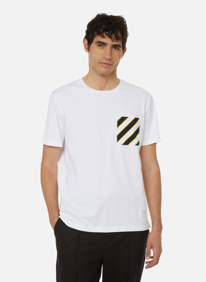 Striped cotton T-shirt THOM BROWNE