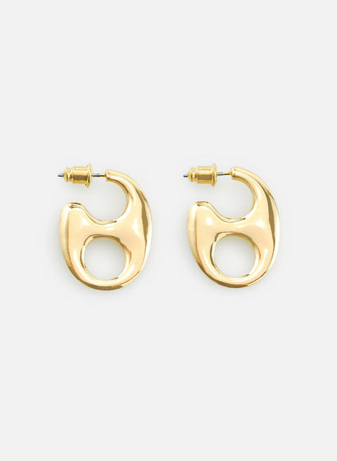 Gold graphic earrings AU PRINTEMPS PARIS 