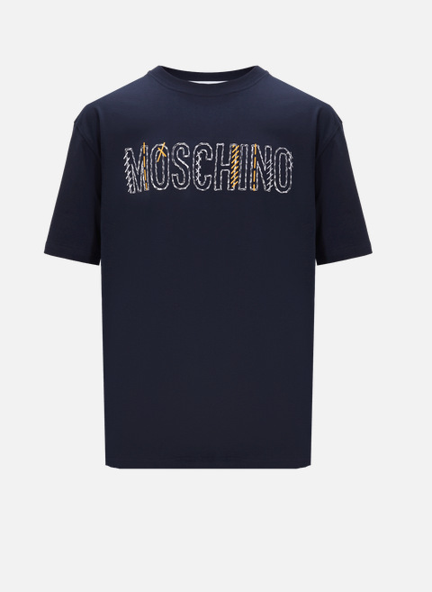 T-shirt en coton  BleuMOSCHINO 