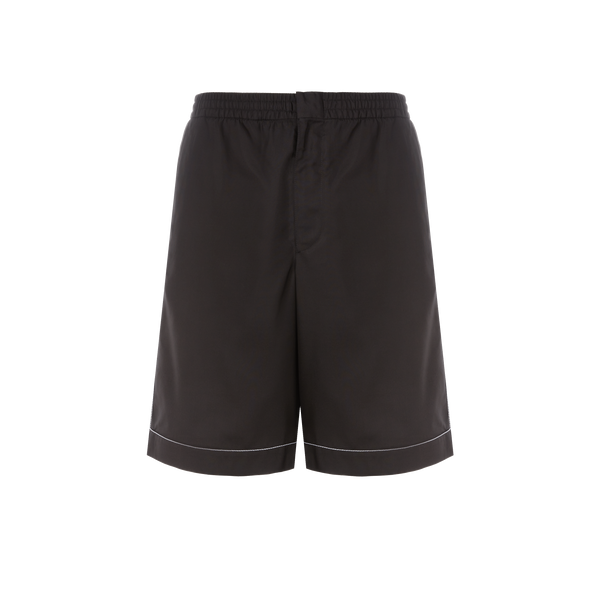 Prada Silk Shorts In Black