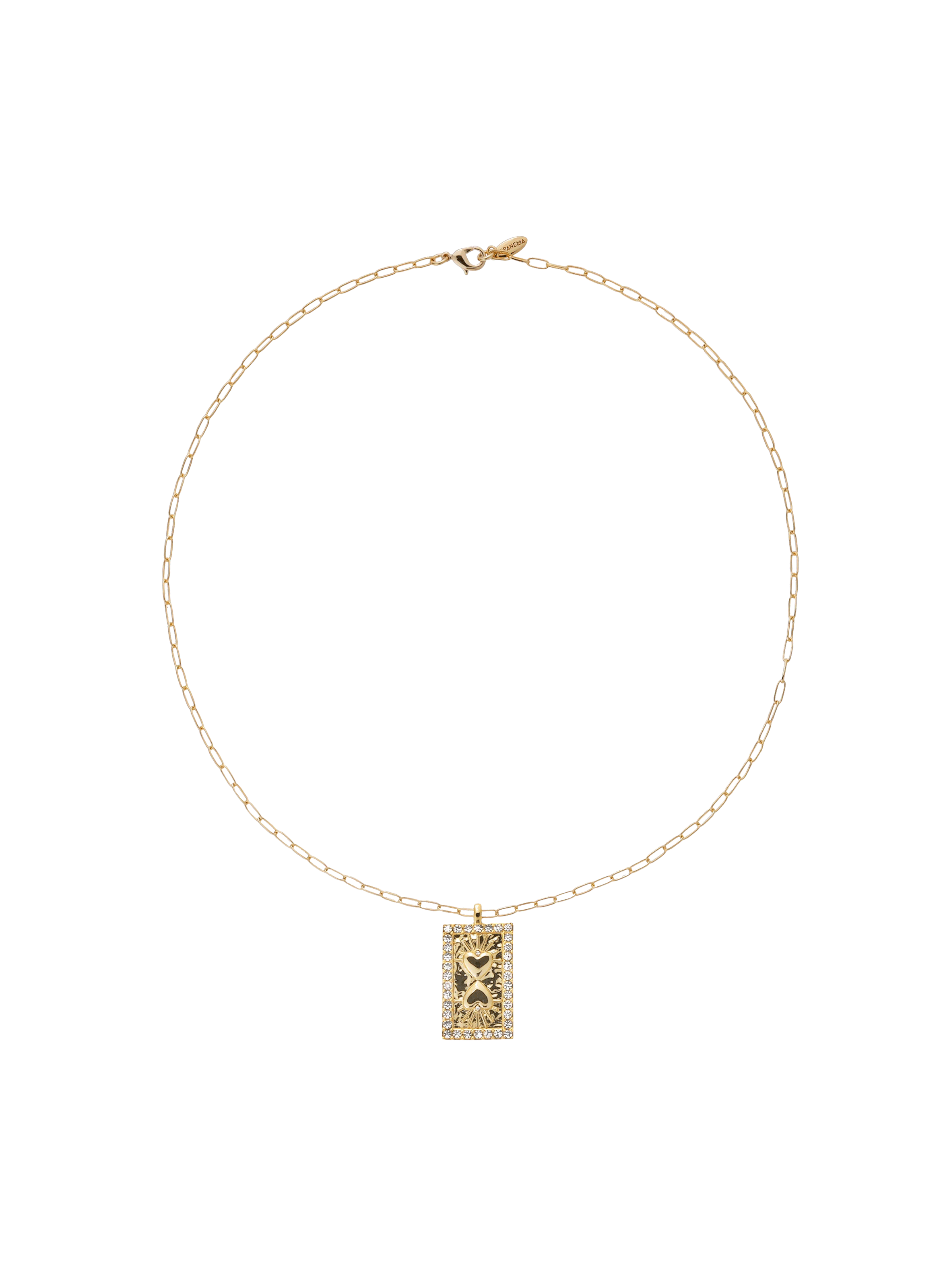 Collier chaîne avec pendentif central messiah HIPANEMA Doré