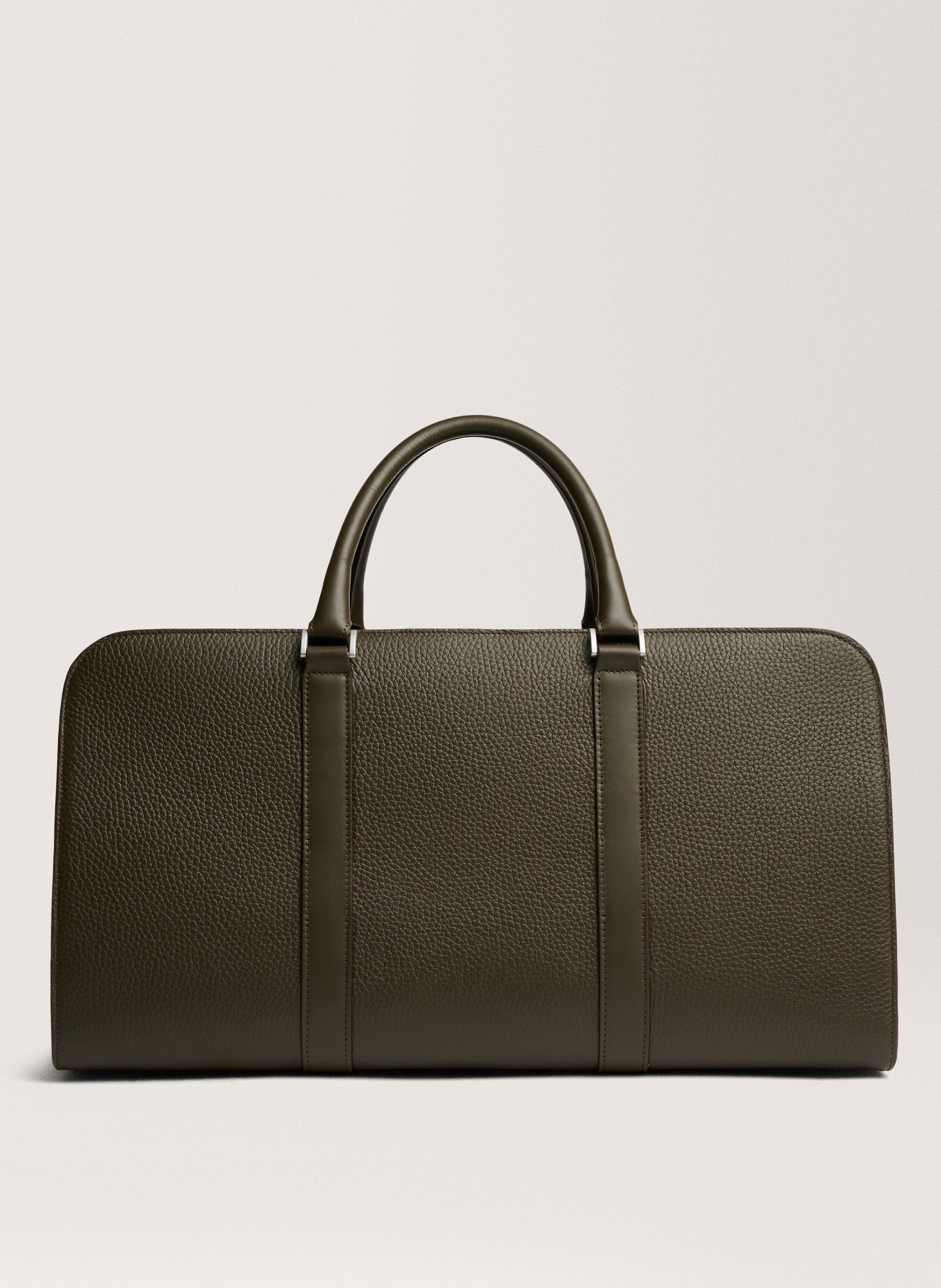 Sac de voyage 'Palissy Weekend' en cuir grainé CARL FRIEDRIK Vert