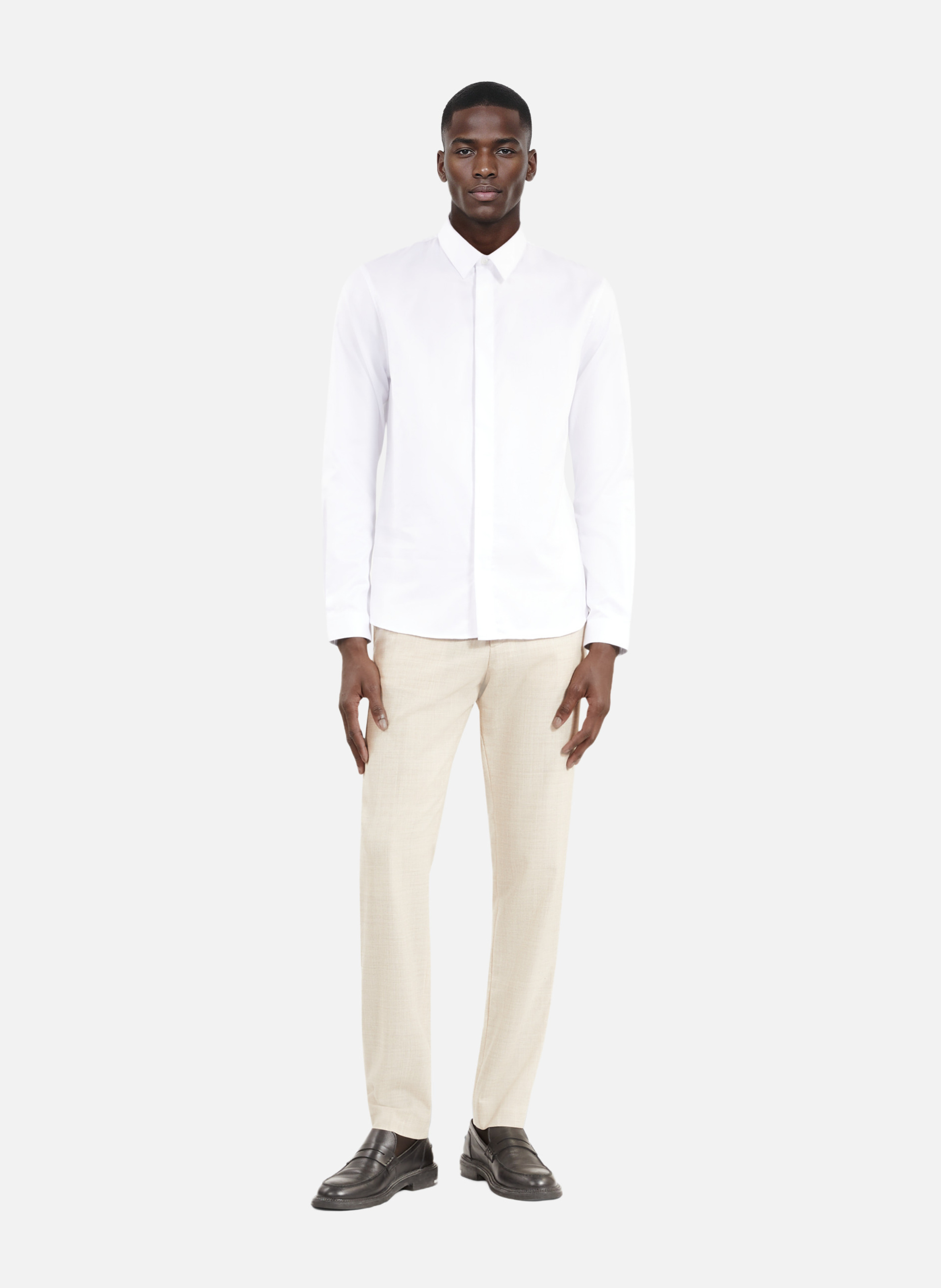 Chemise formelle coupe droite THE KOOPLES Blanc