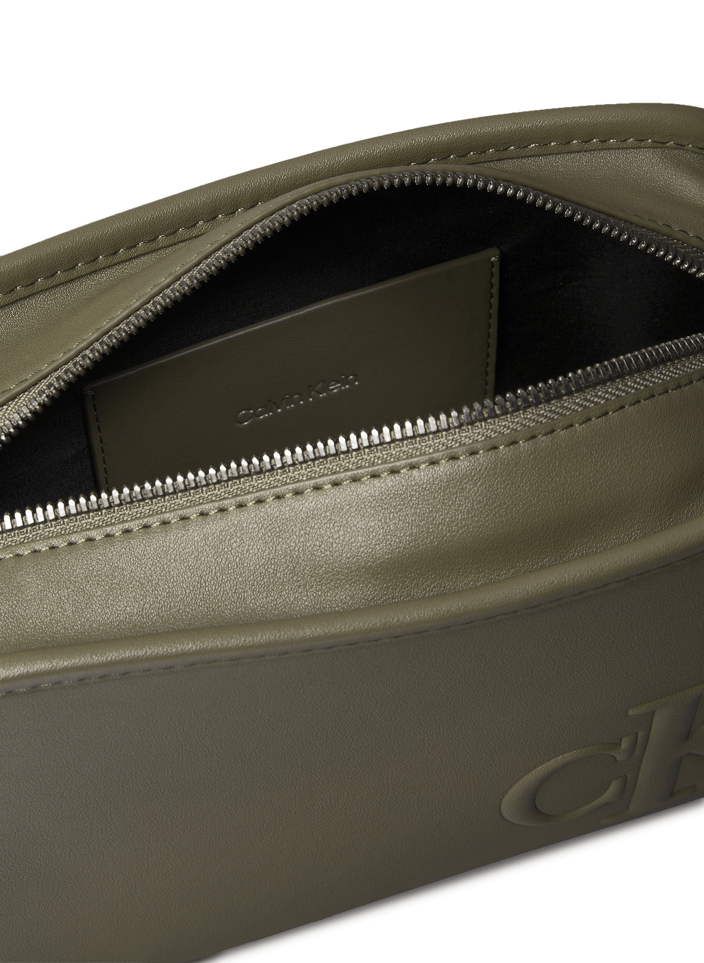 Sac à bandoulière effet cuir CALVIN KLEIN Marron