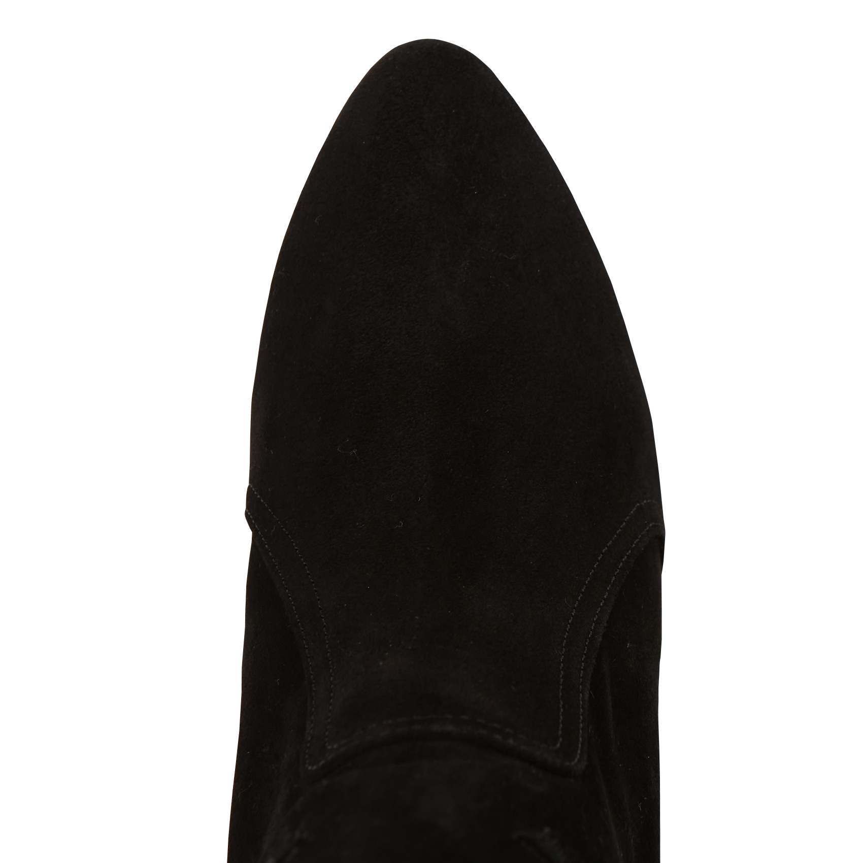 Bottes à talon en cuir velours hcaitlin BA&SH Noir