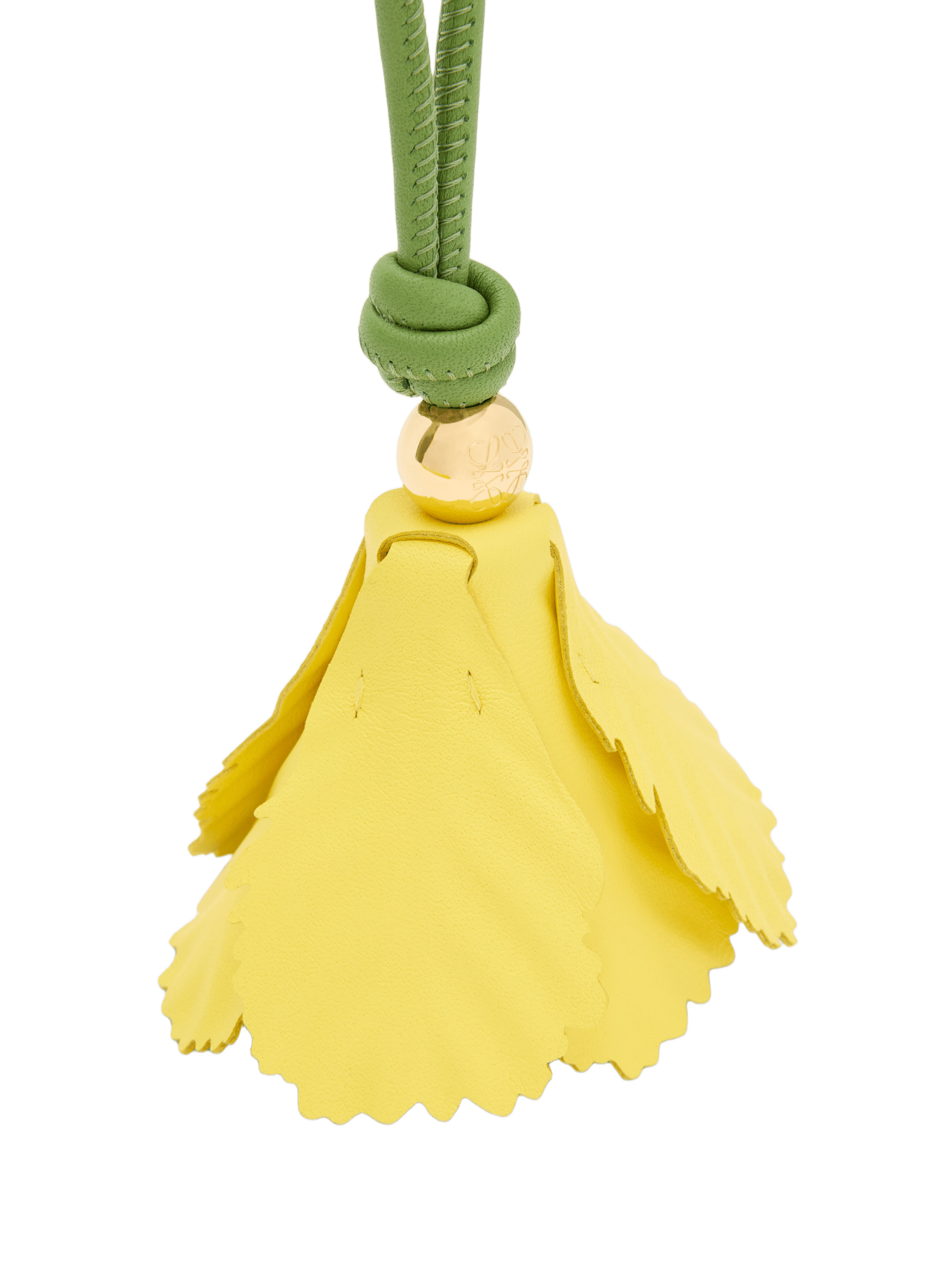 Bijou de sac tulipe en cuir de veau LOEWE Jaune