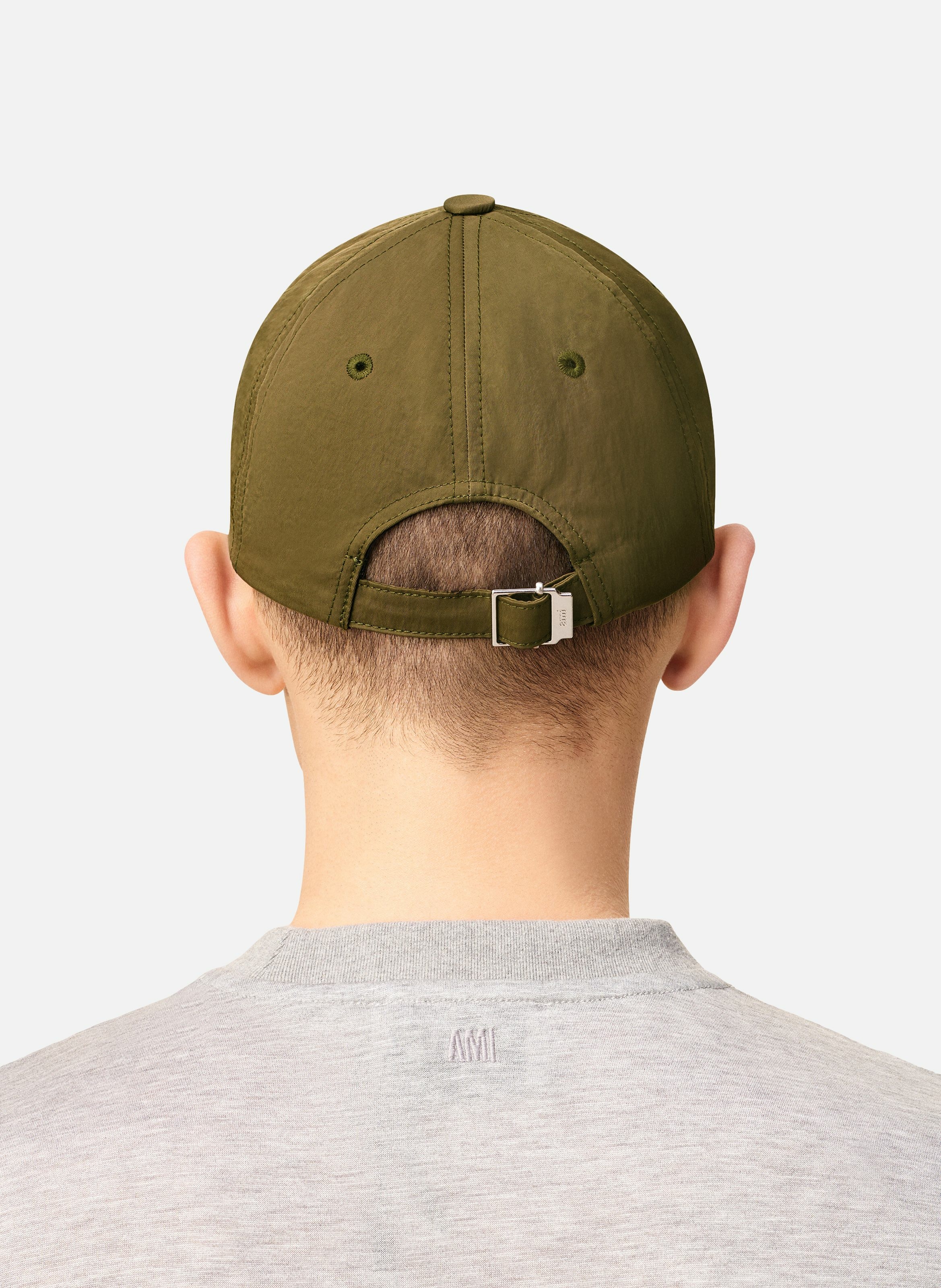 Casquette  ami de coeur en serge de nylon unisexe AMI PARIS Vert