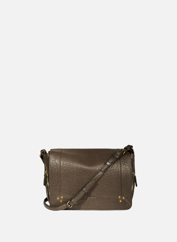 Sac à bandoulière Igor en cuir Vert by JÉRÔME DREYFUSS JÉRÔME DREYFUSS Sac à bandoulière Igor en cuir Vert