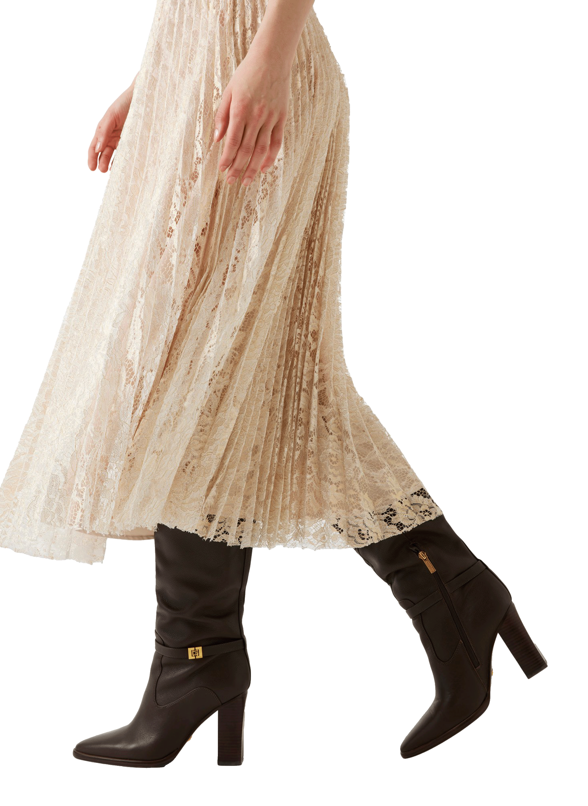 Long lace dress GUESS Golden