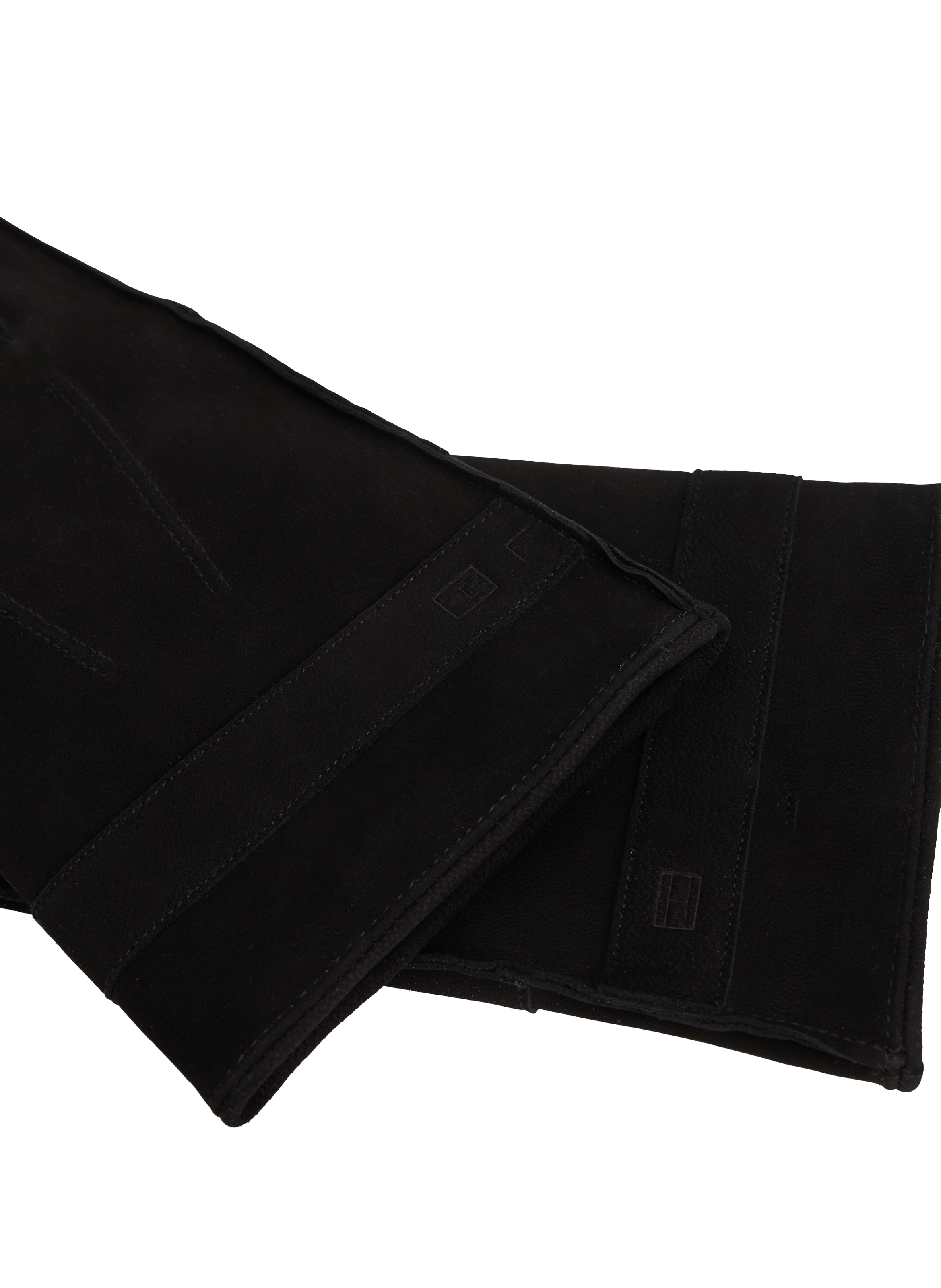 Tommy Hilfiger Flag leather gloves TOMMY HILFIGER Black