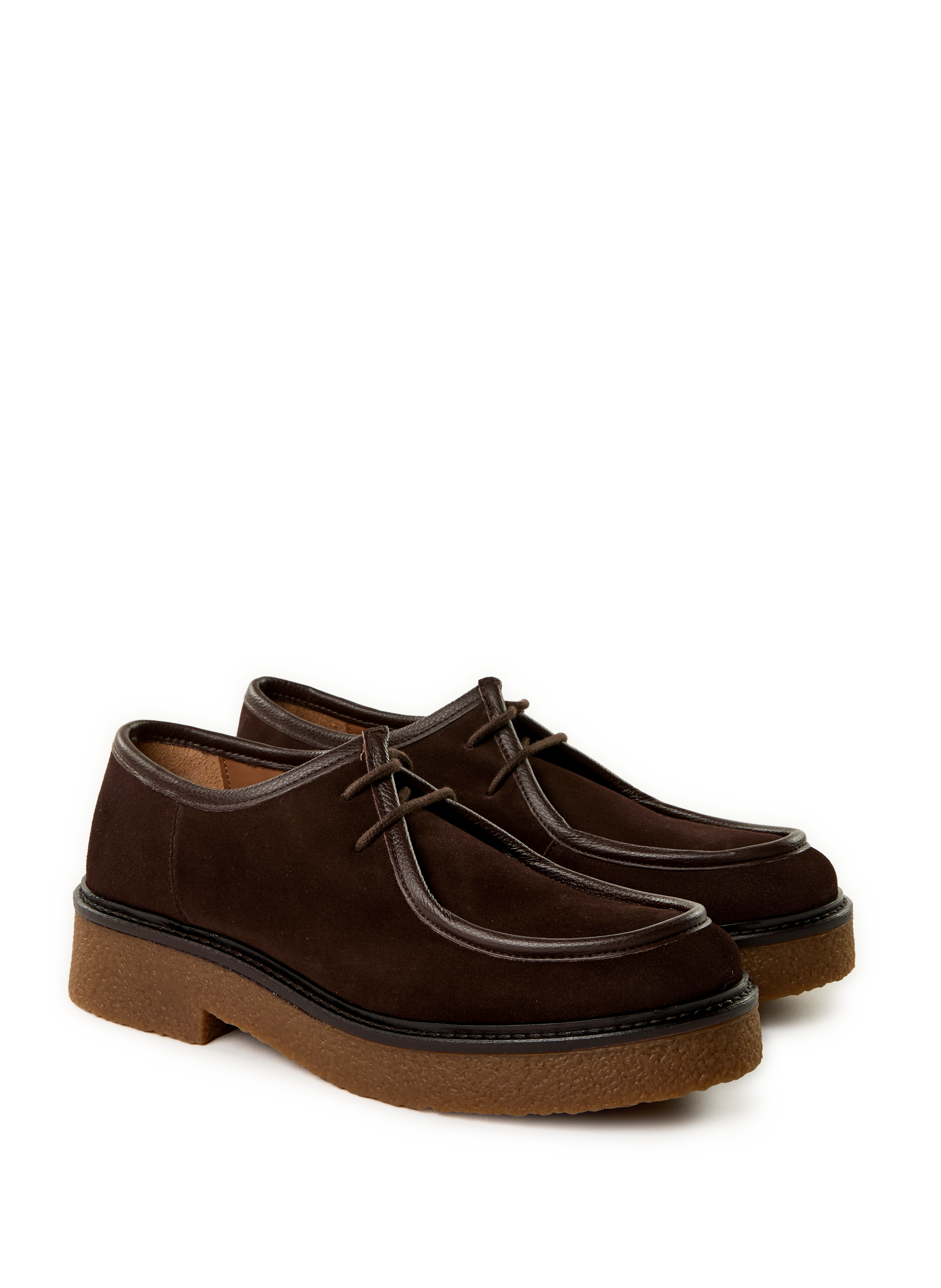 Derbies Roberta en cuir  MAISON TOUFET Marron