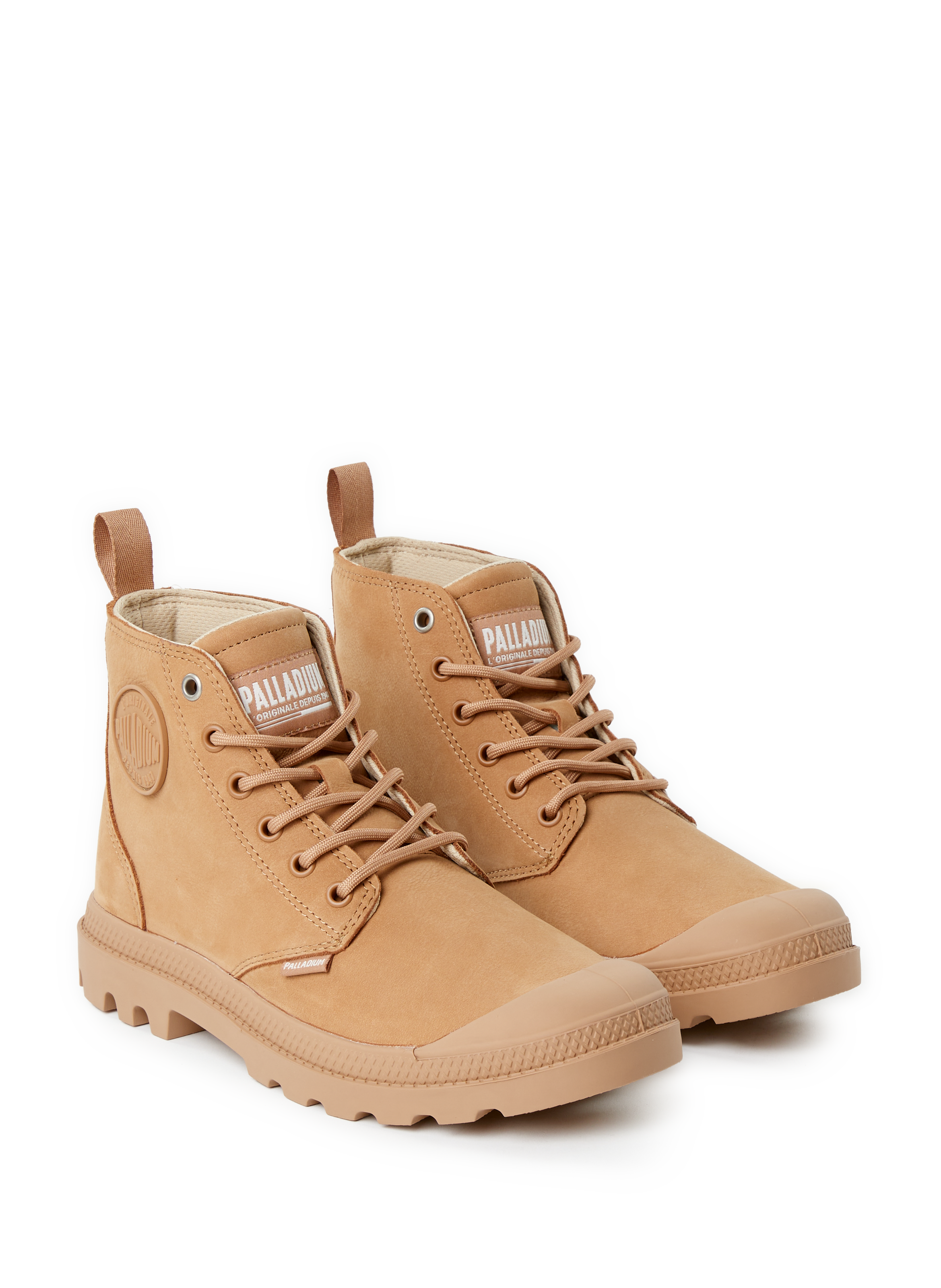 Suede ankle boots PALLADIUM Brown