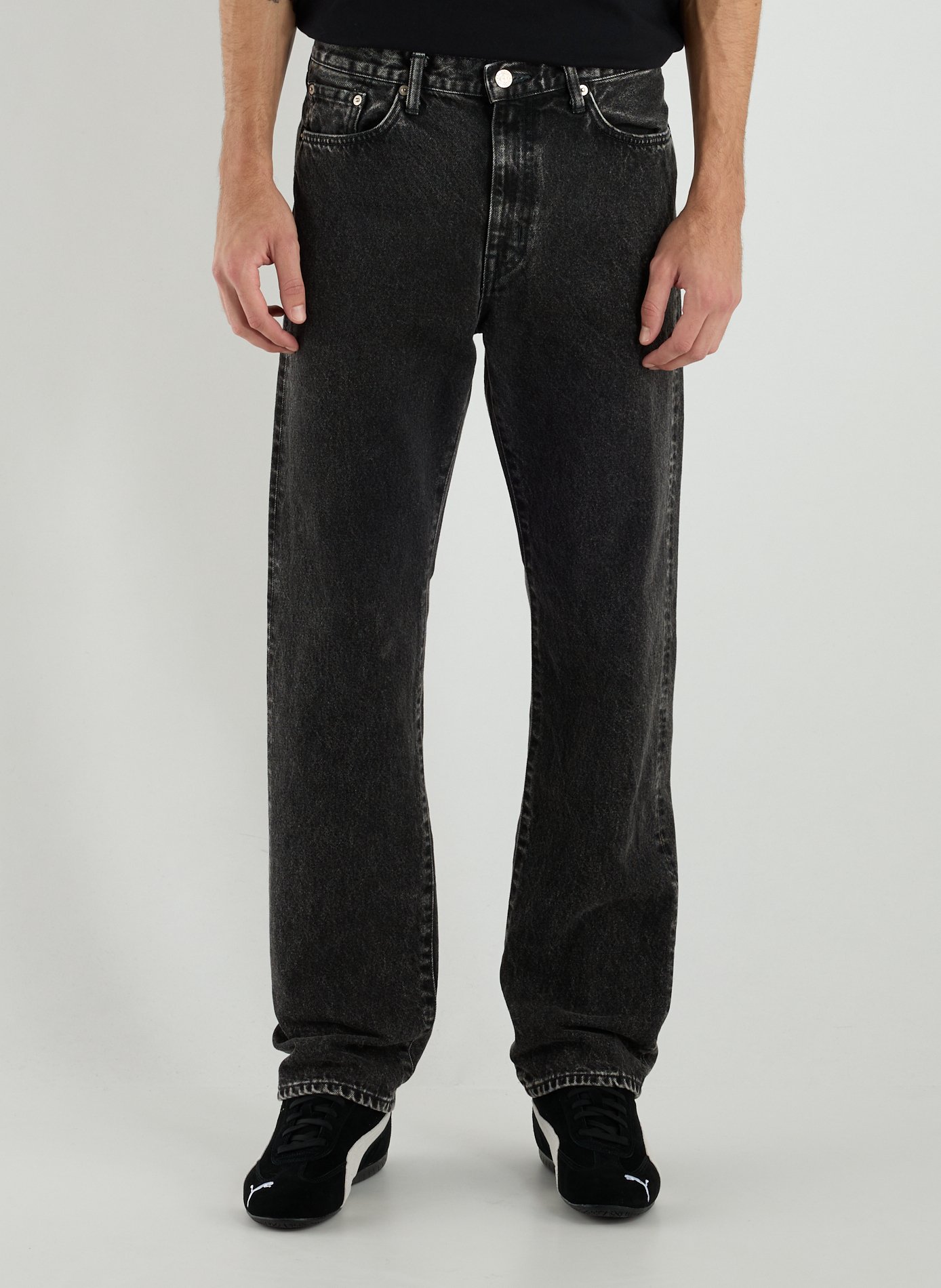 EDWIN Jeans regular straight en coton Black
