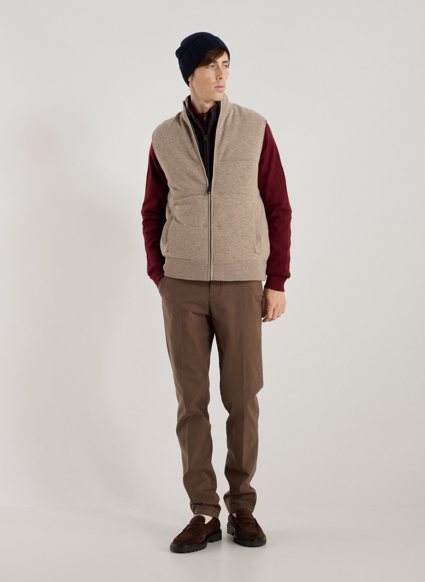 Quilted Sleeveless Stuart Puffer Jacket ECOALF Beige