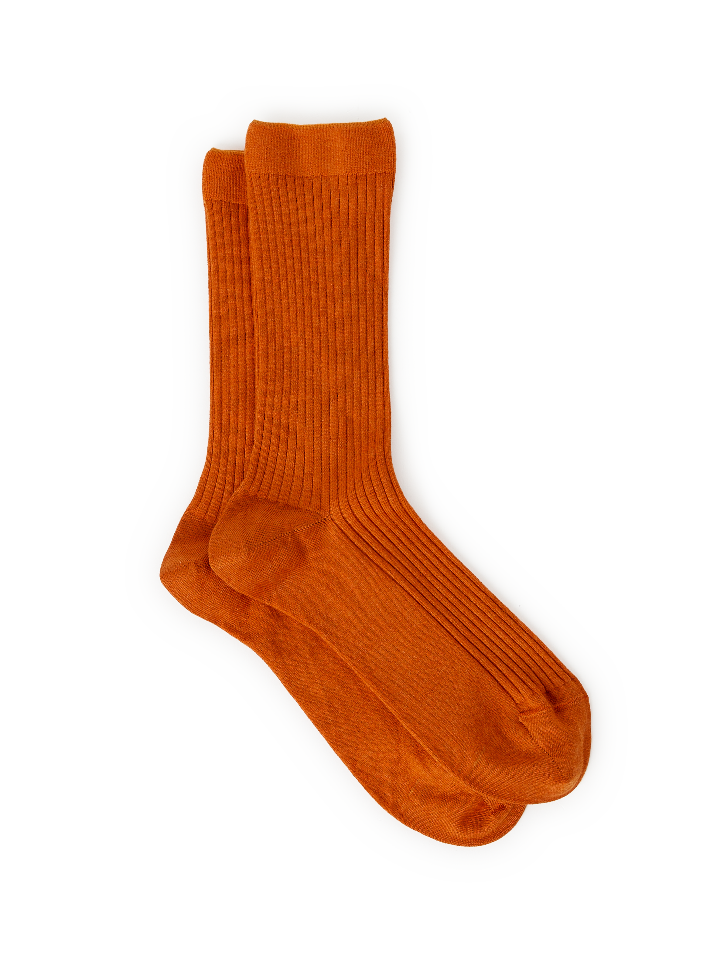 DORÉ DORÉ Chaussettes mi-hautes en laine mérinos Orange