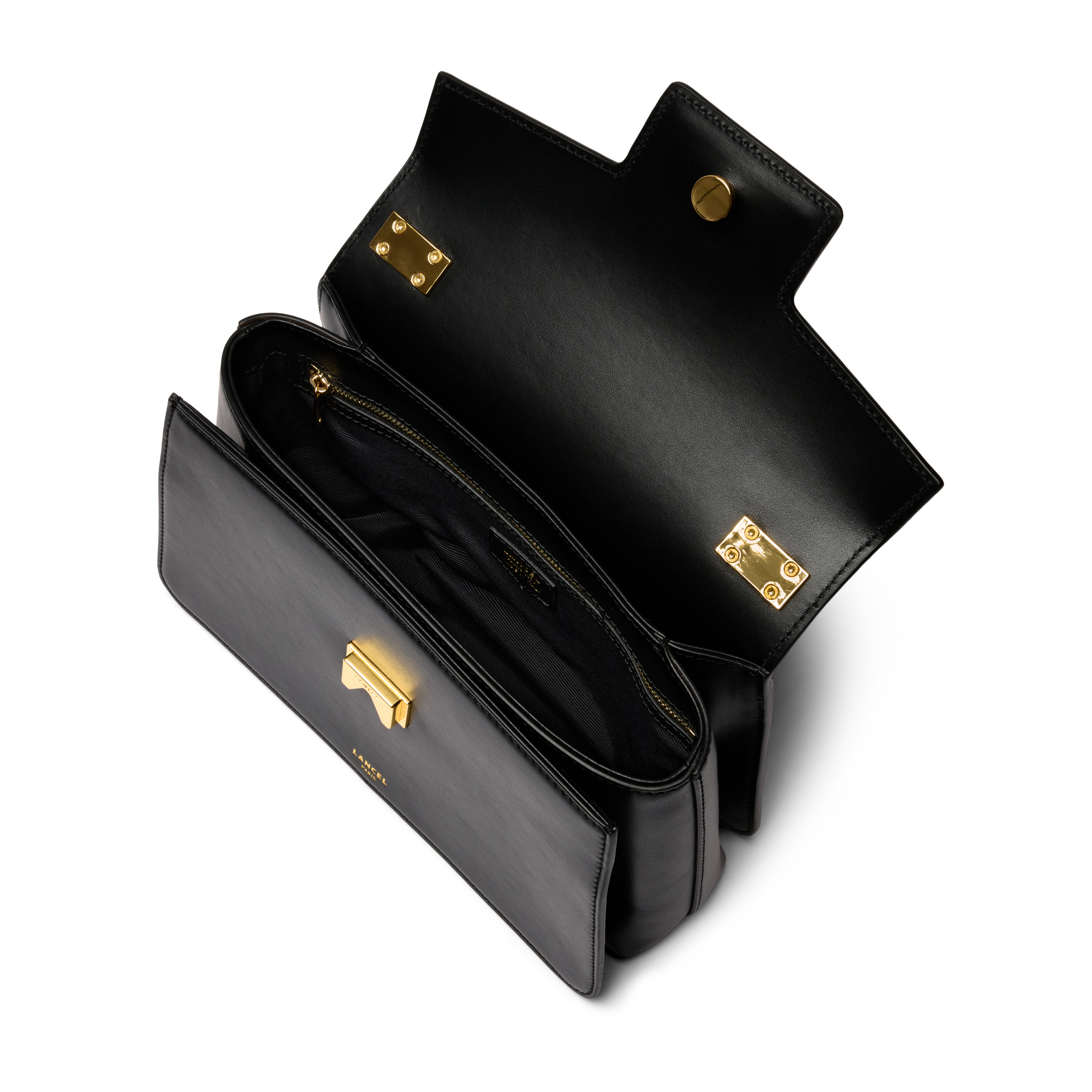 Sac porté main m angèle de lancel en cuir LANCEL Noir