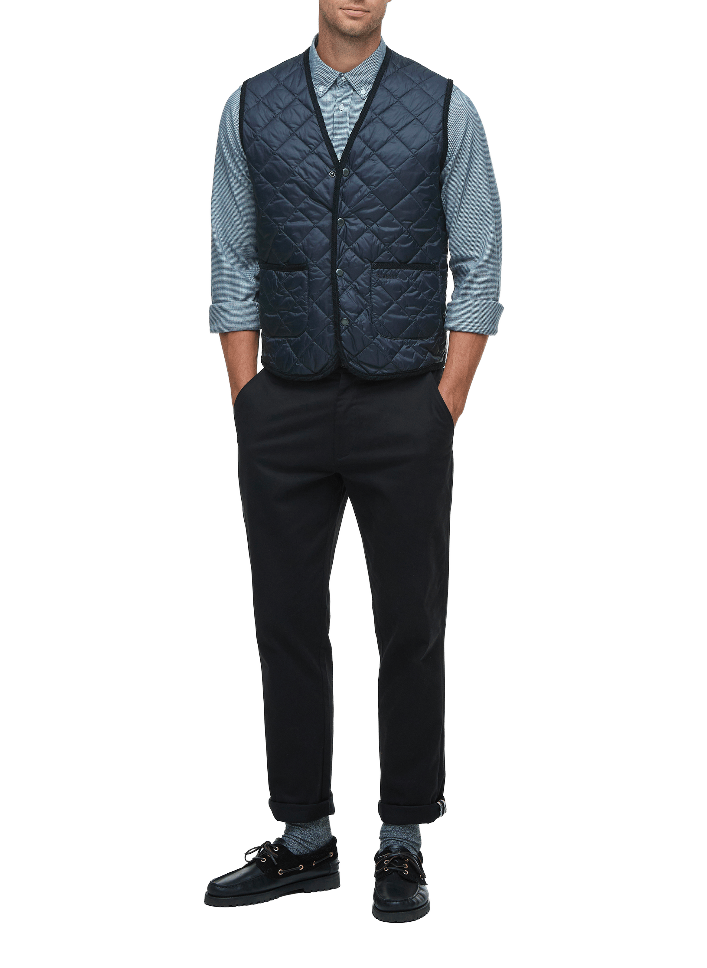 Gilet sans manche matelassé BARBOUR Bleu