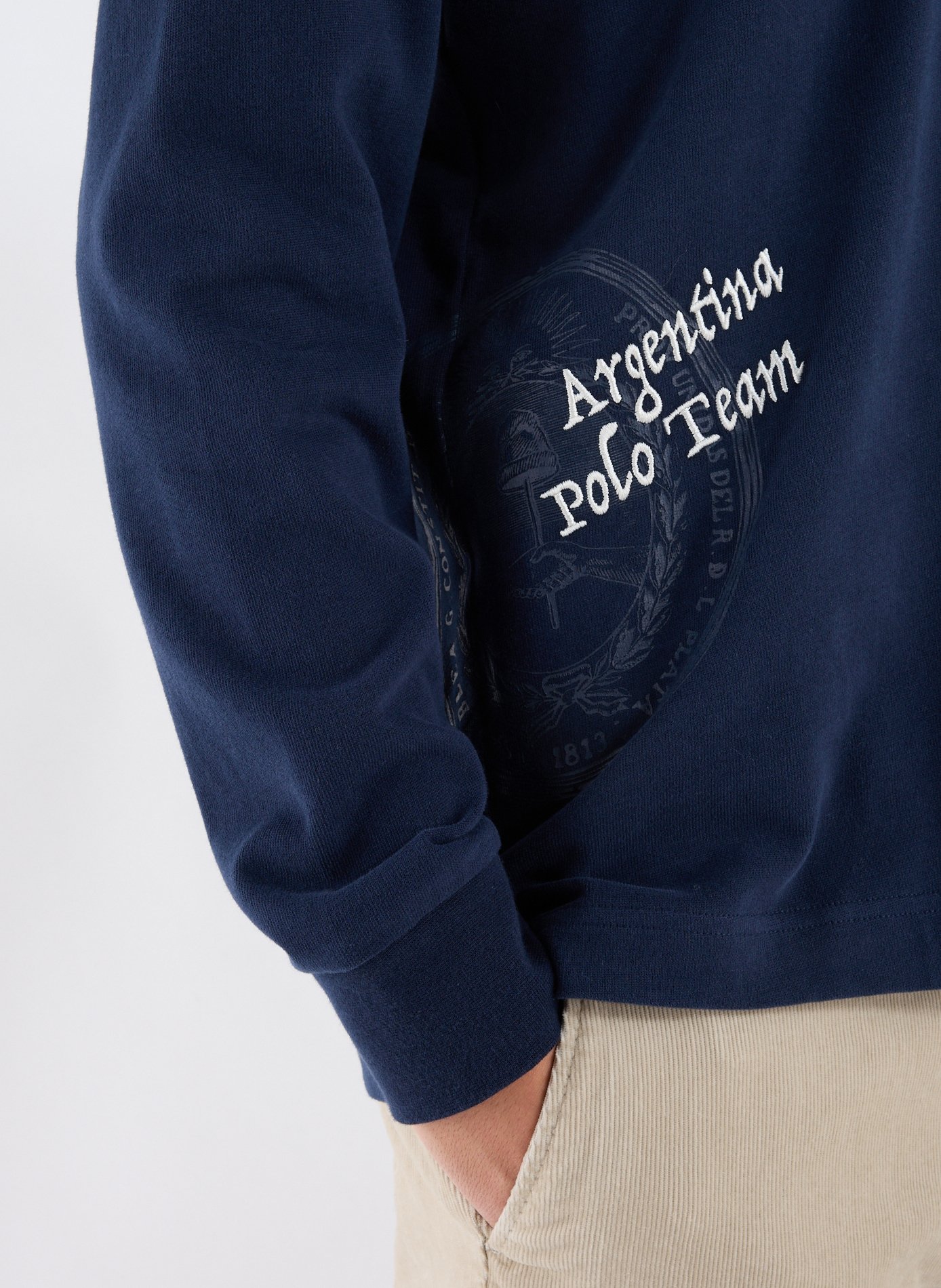 Polo brodé en coton LA MARTINA Bleu