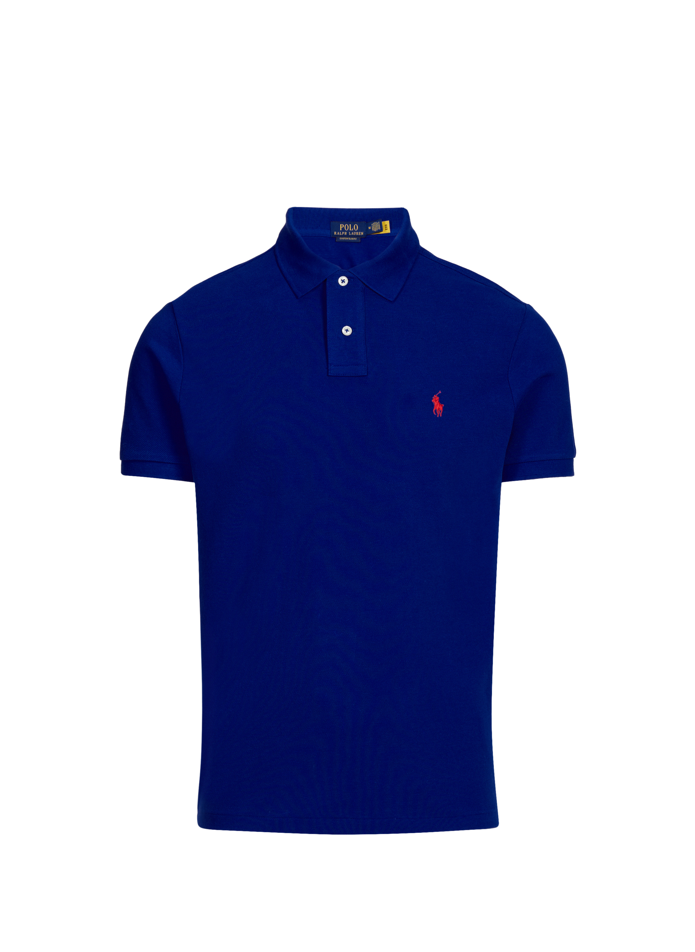 POLO RALPH LAUREN Polo droit en piqué de coton Bleu