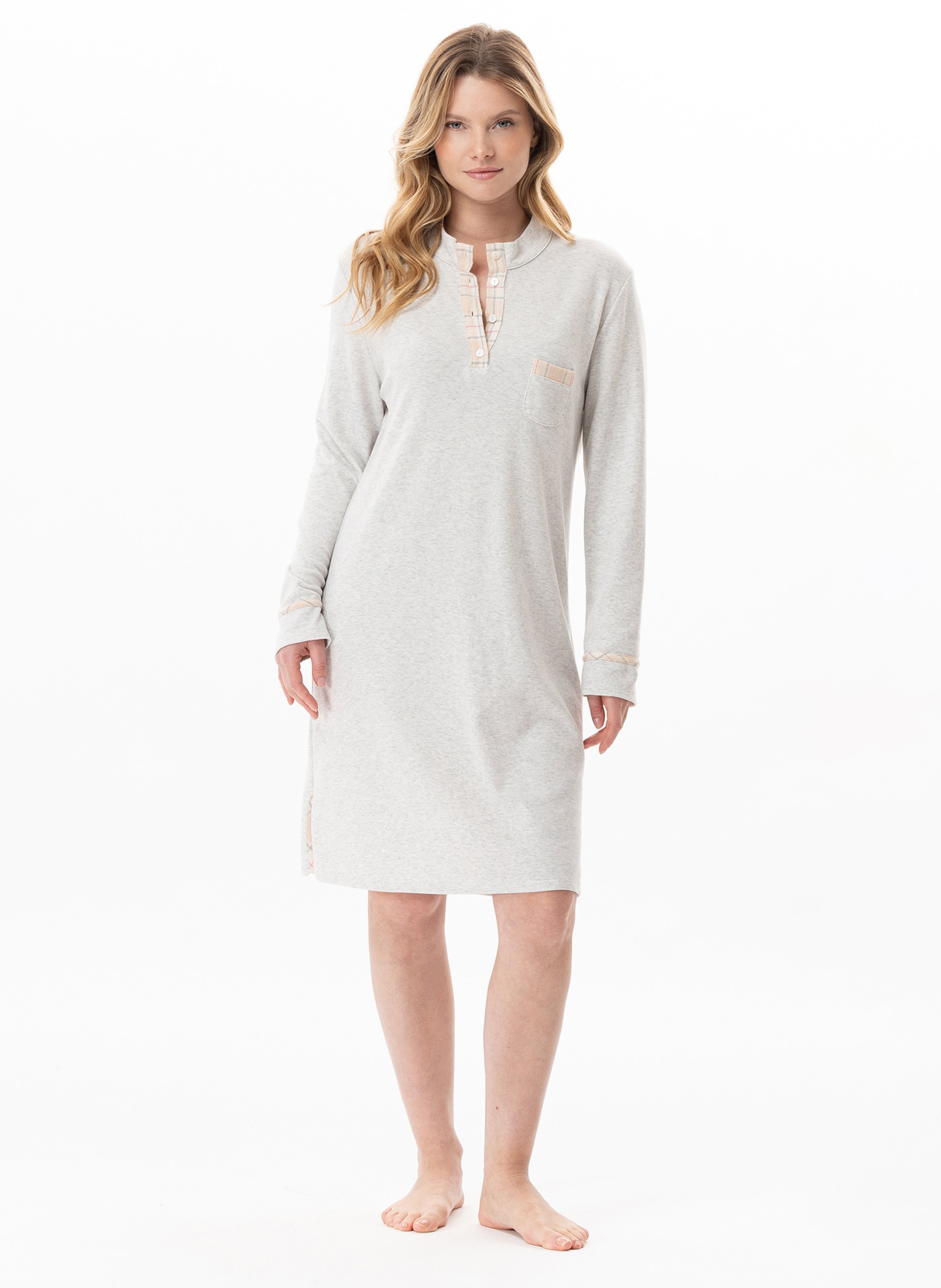 Chemise de nuit en coton montauk 101 LE CHAT Multicolore