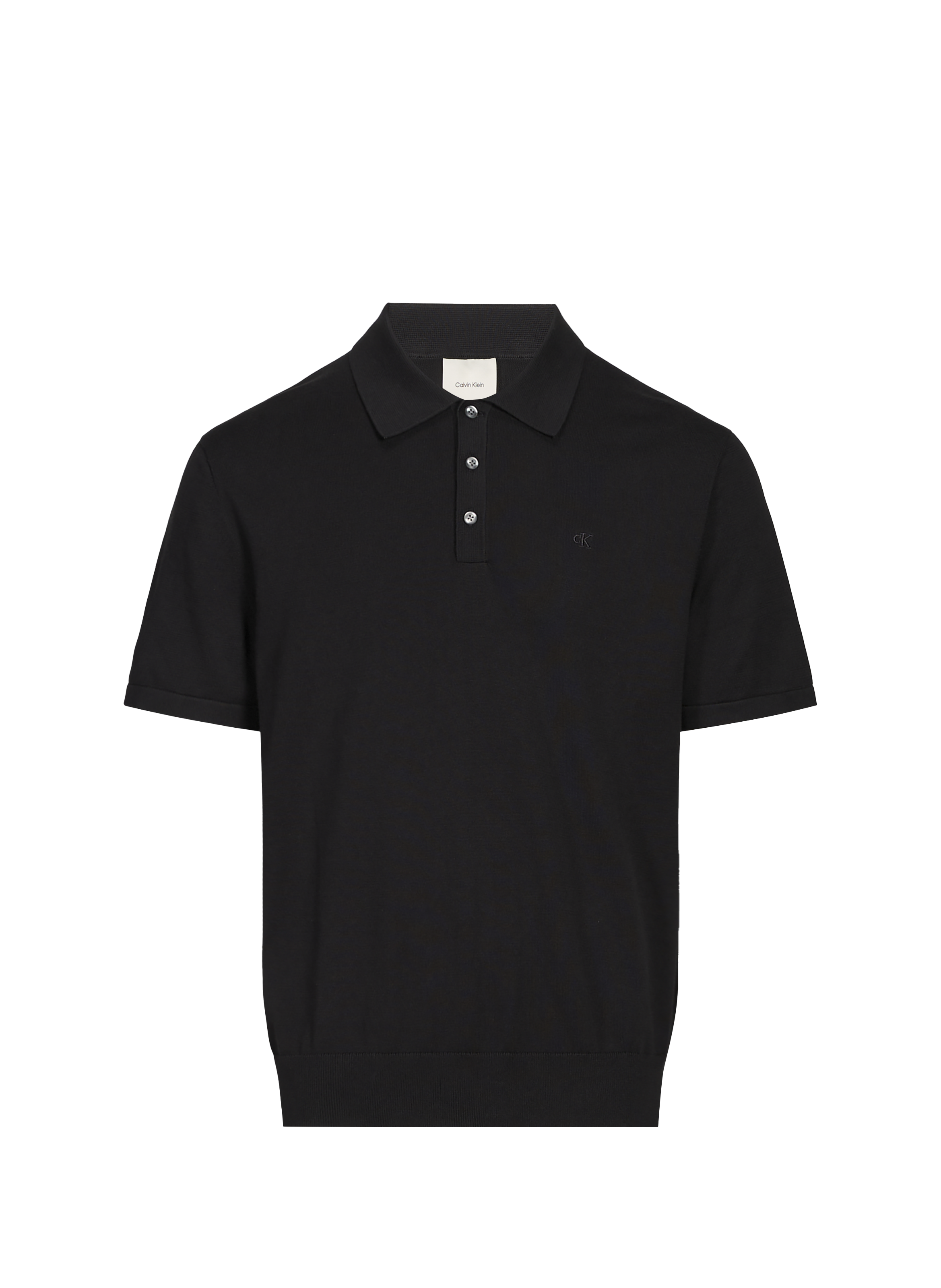 Polo en coton pima CALVIN KLEIN Noir