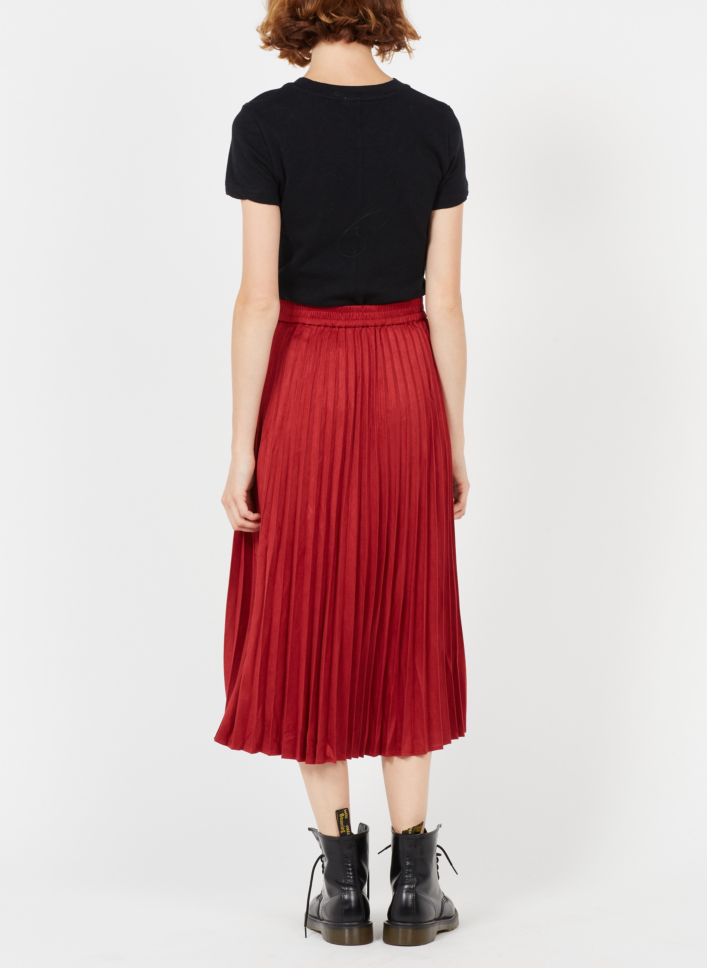 Tee-shirt col rond droit en coton sonoma AMERICAN VINTAGE Noir