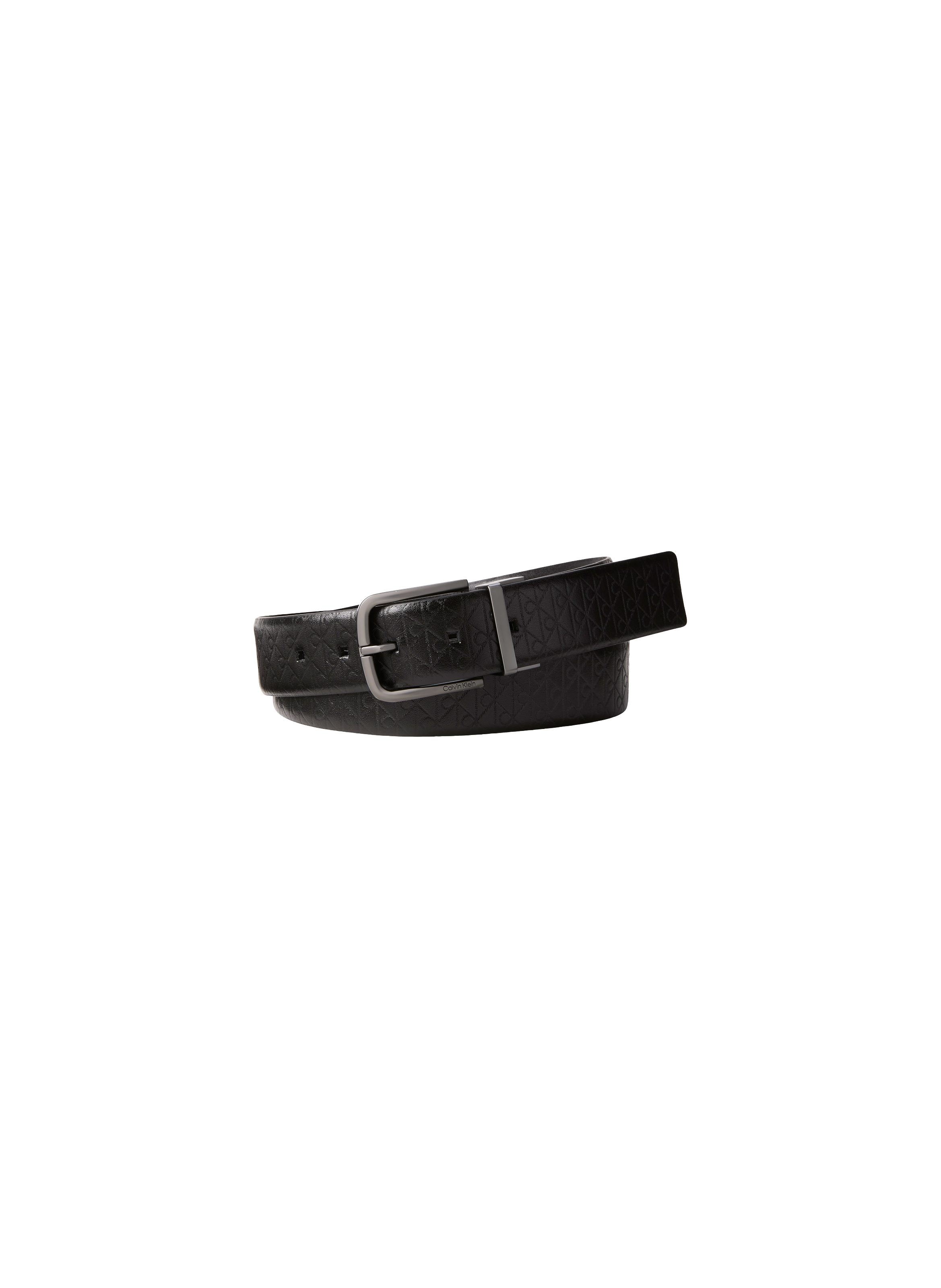 Ceinture à ardillon en cuir CALVIN KLEIN Noir