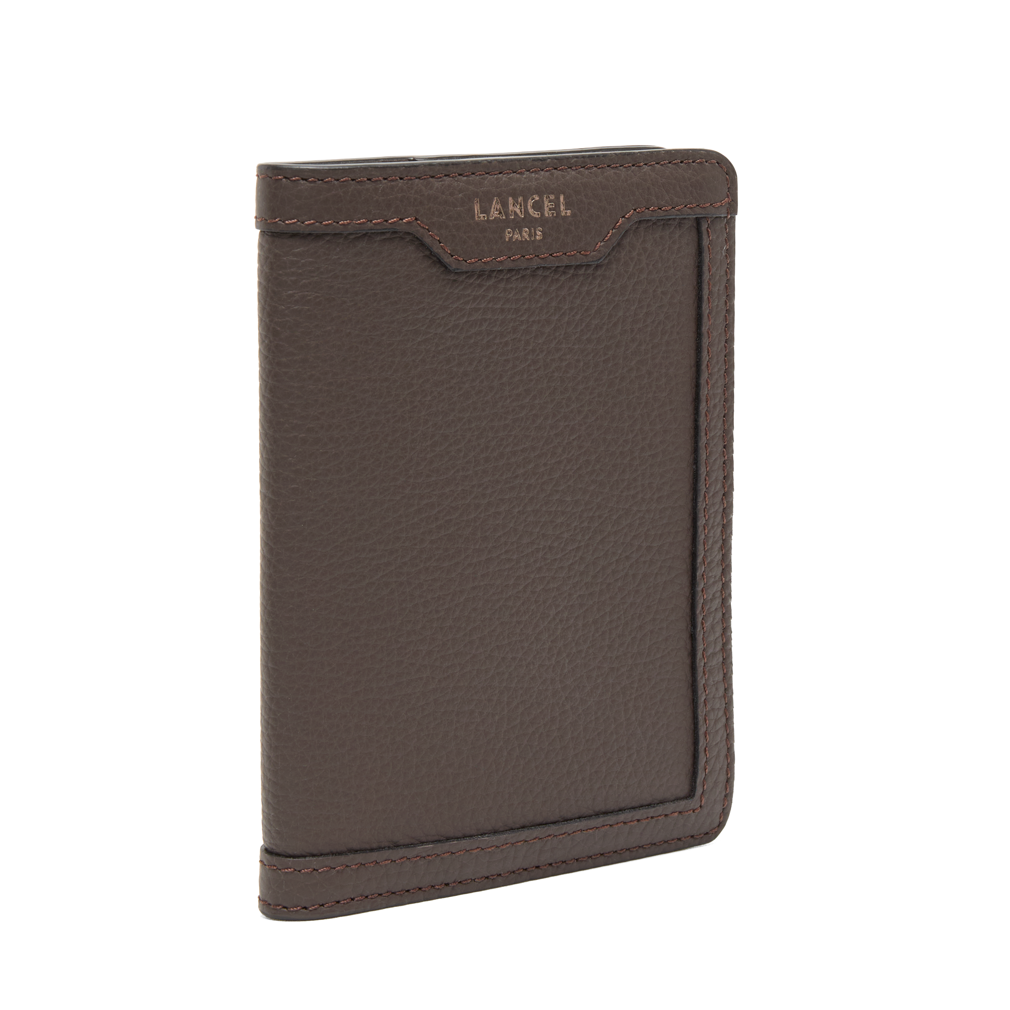 Porte-passeport charlie de lancel en cuir LANCEL Gris