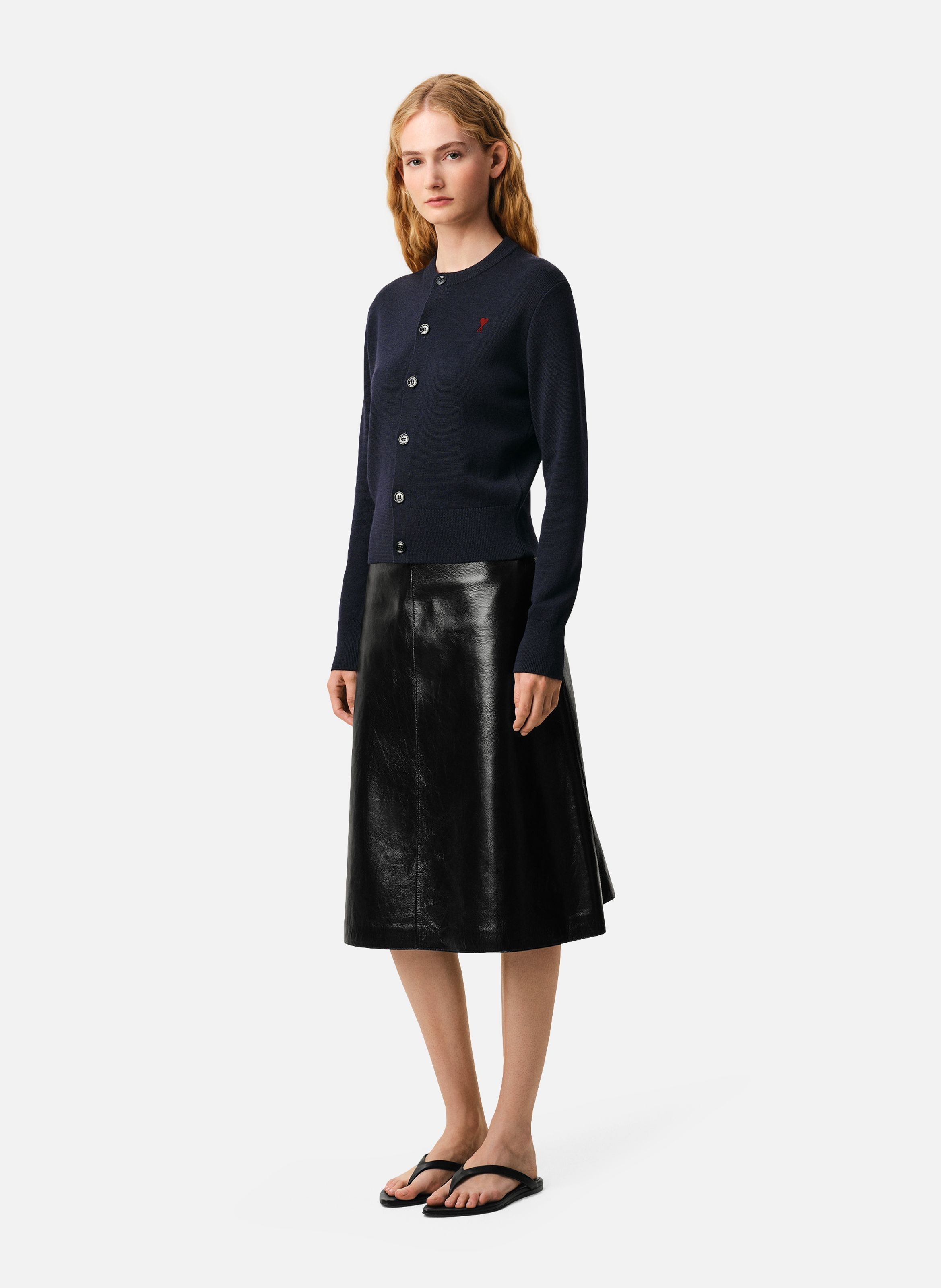 Cardigan Ami De Coeur En Laine AMI PARIS Bleu