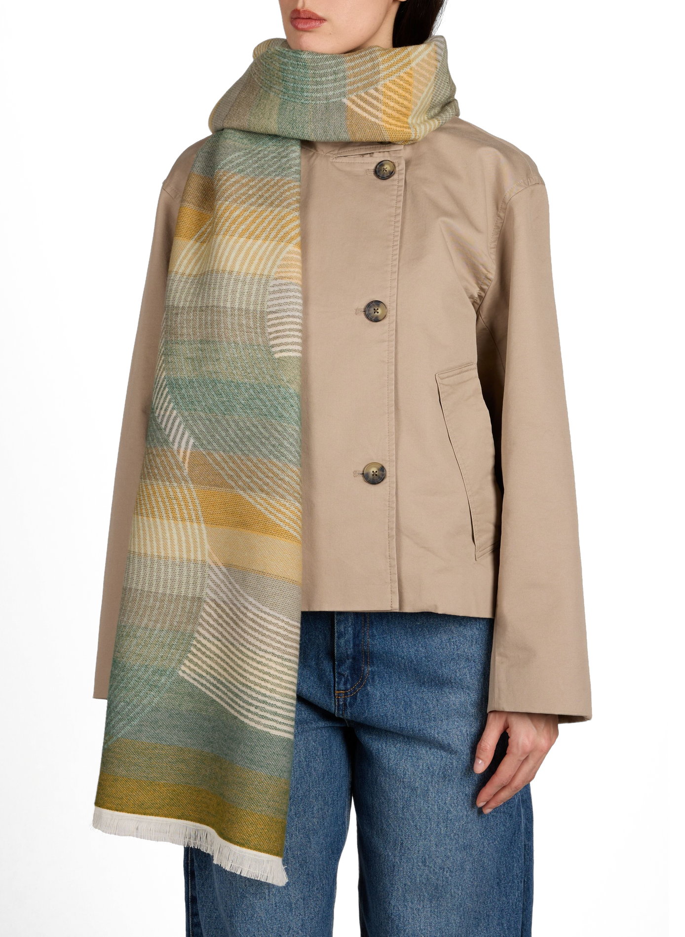 Etole Décor en coton AU PRINTEMPS PARIS Vert