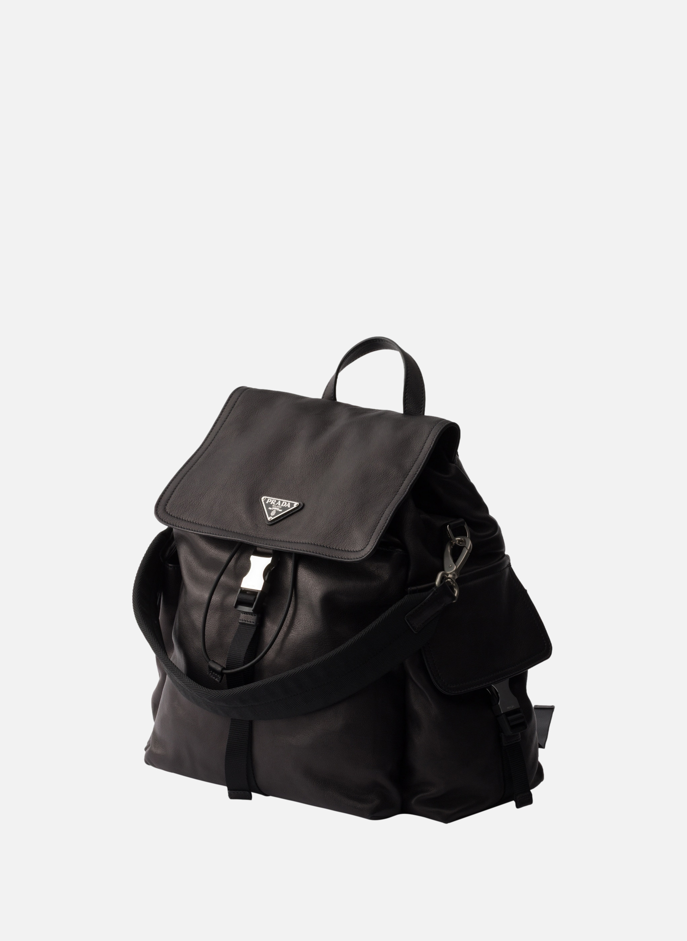 Sac à dos en cuir prada explore PRADA Noir