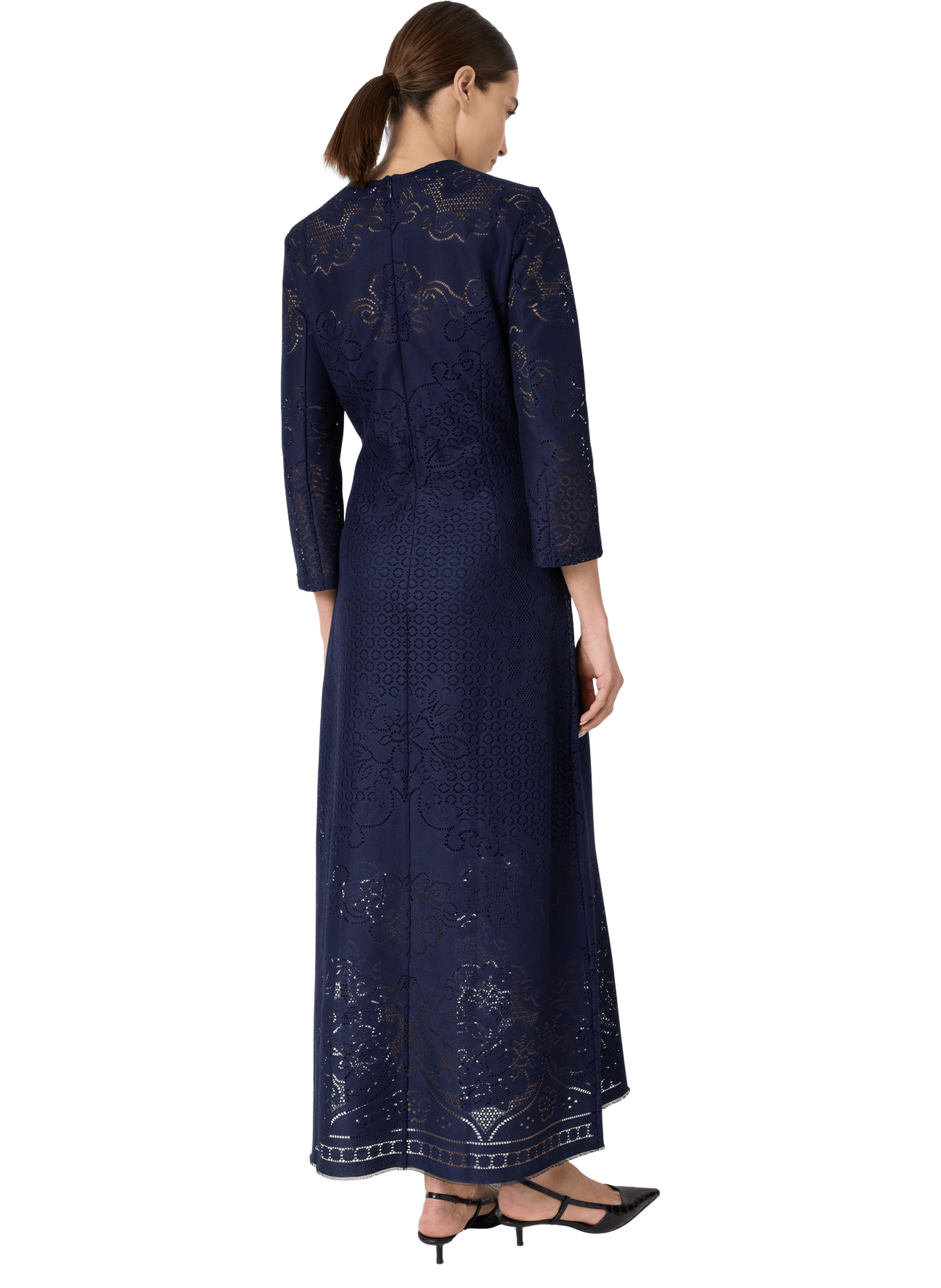 Robe longue en dentelle - riyane GERARD DAREL Bleu