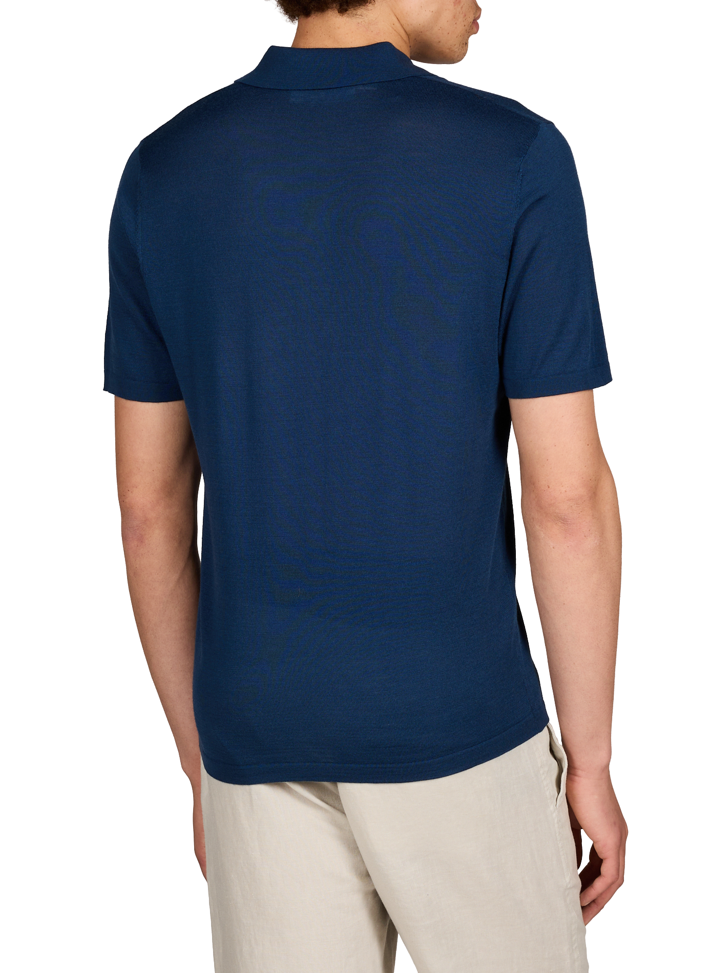 Polo van gemengde wol SAMSOE SAMSOE Blauw